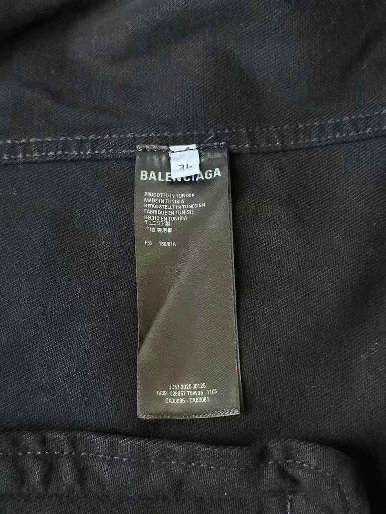 Balenciaga Balenciaga size 36 Black crew denim jacket Size US XS / EU 42 / 0 - 4 Thumbnail