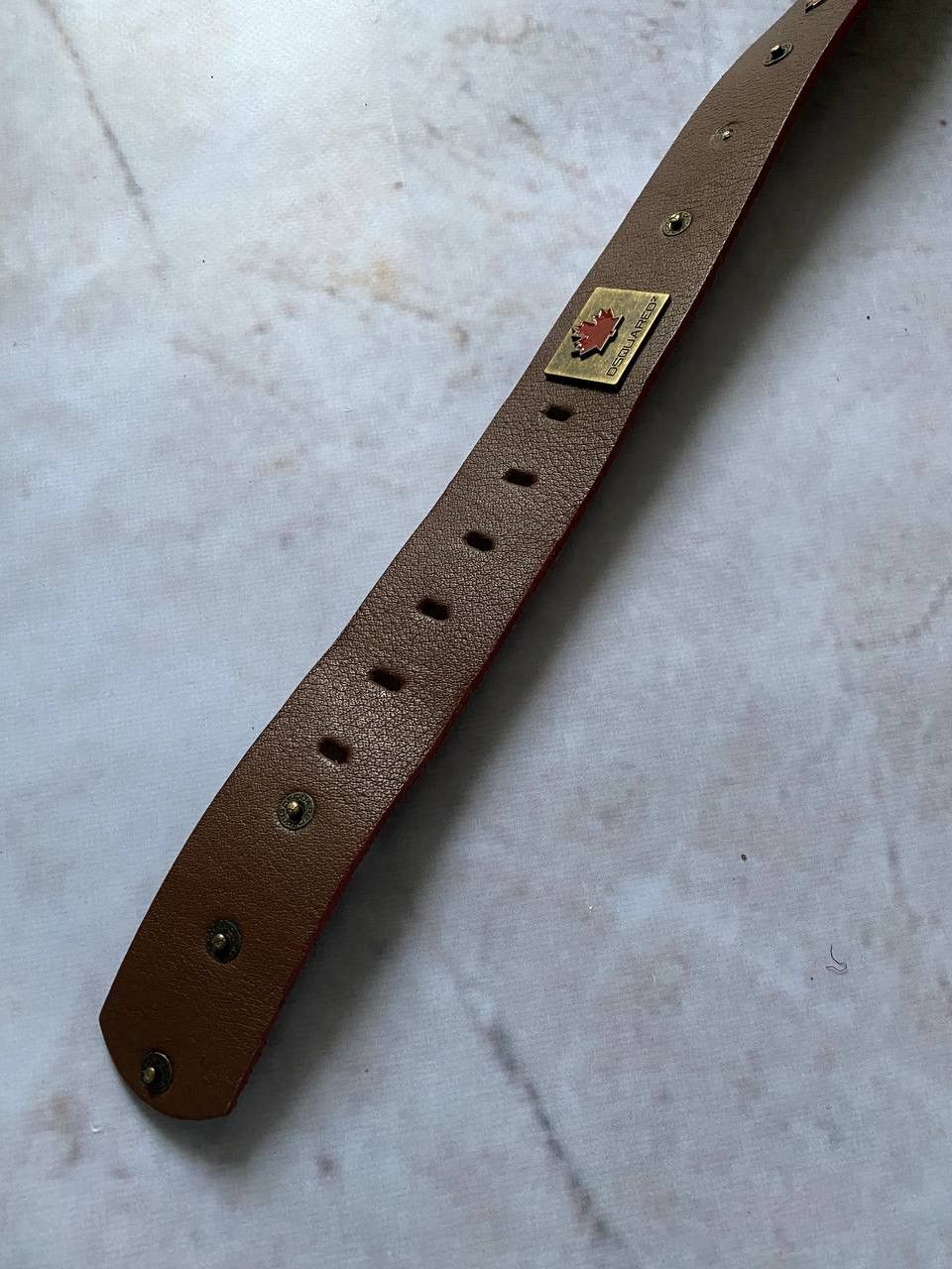 Dsquared2 Vintage Dsquared2 Leather Belt Size 26 - 6 Thumbnail