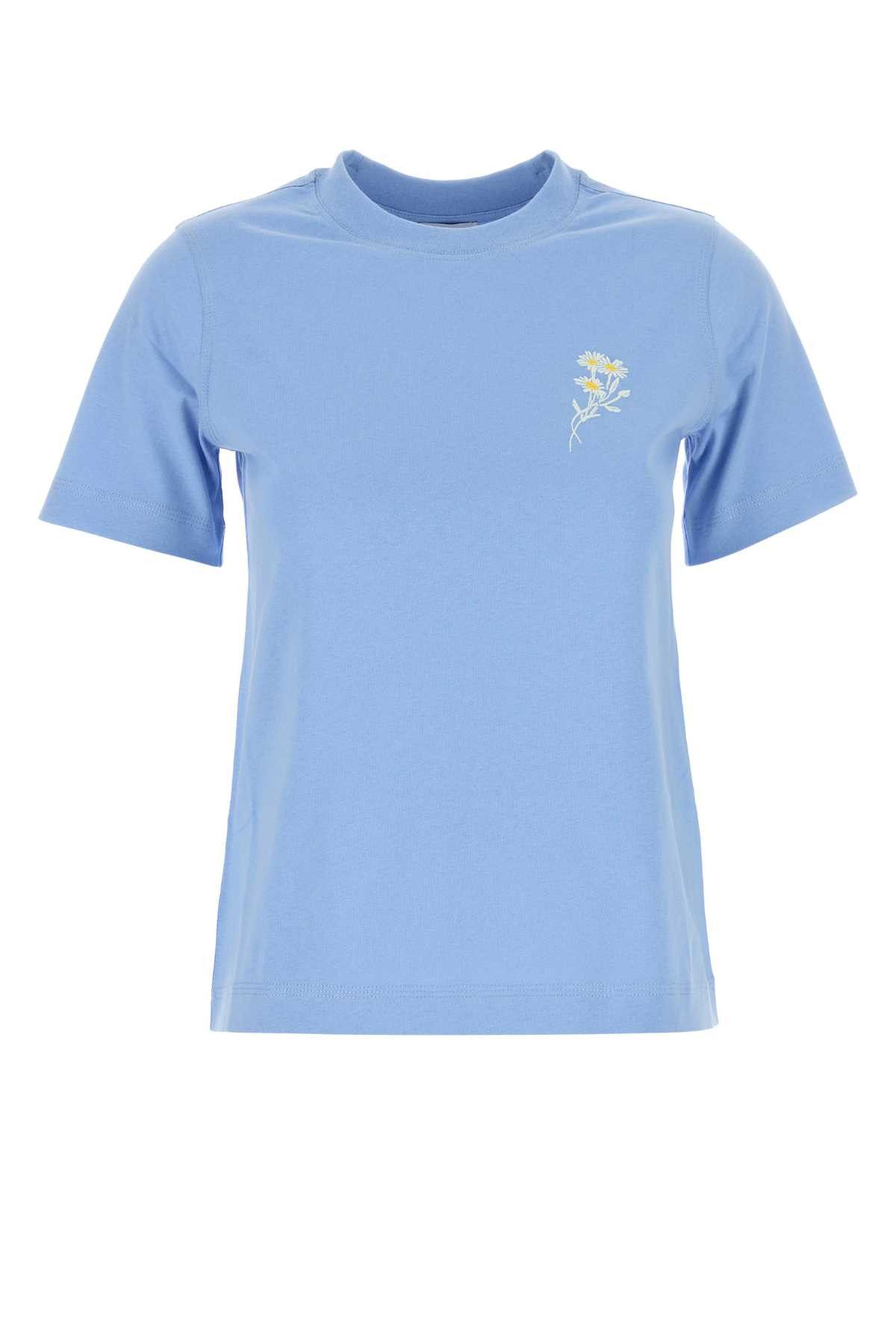 Burberry Cerulean Blue Cotton T-Shirt Size XS / US 0-2 / IT 36-38 - 1 Thumbnail