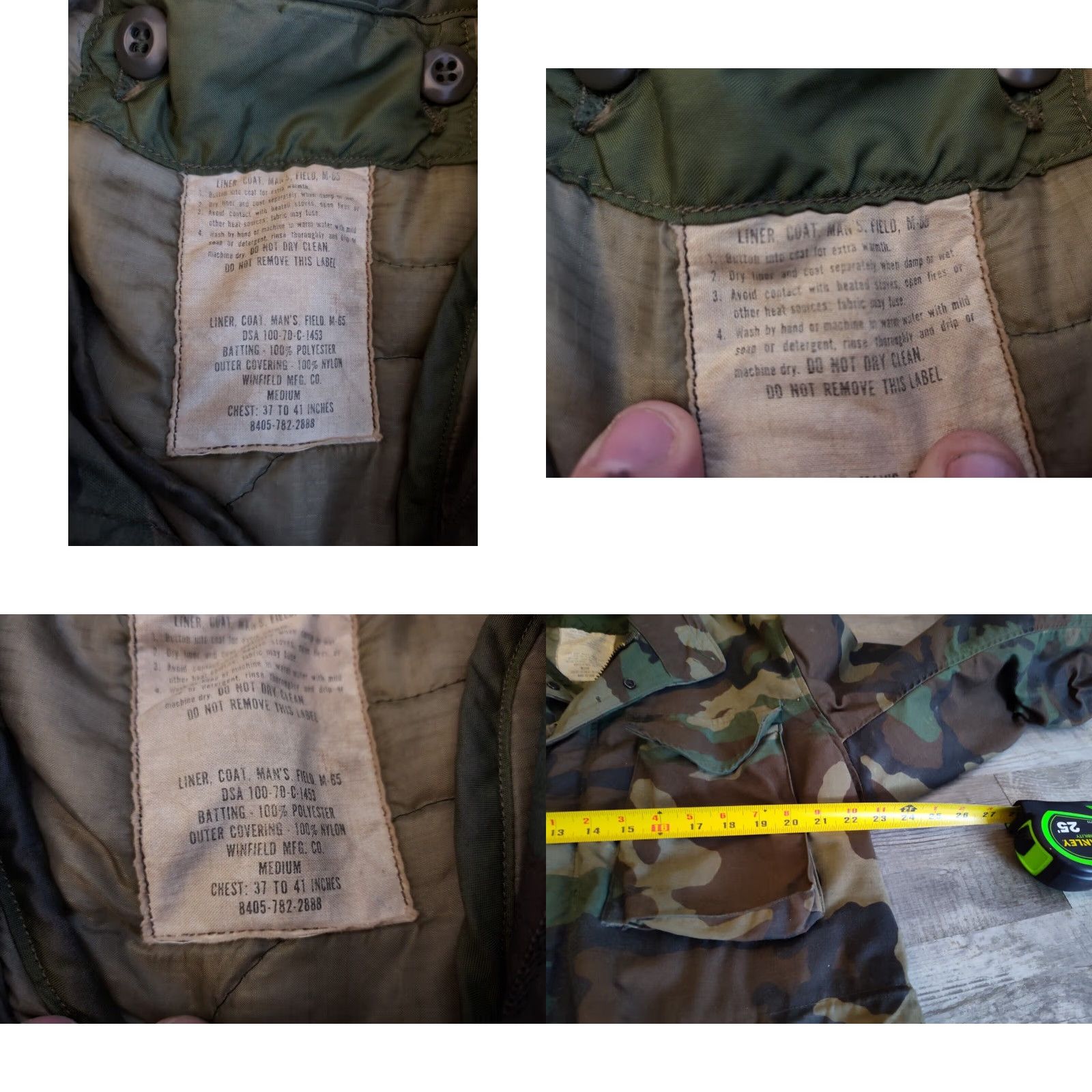 Vintage VINTAGE US ARMY Military Cold Weather Woodland Camo M65 Field Jacket Medium Size US L / EU 52-54 / 3 - 8 Thumbnail