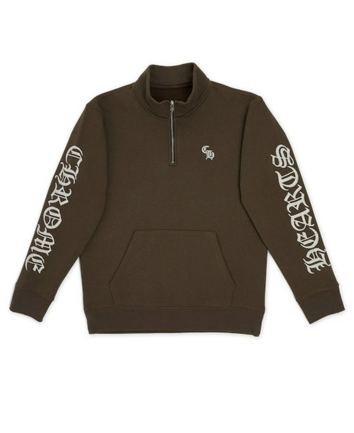 Image of Chrome Hearts Slo Ride Quarter Zip in Brown, Men's (Size 2XL)