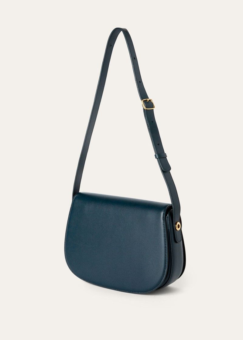 Loro Piana o1srvl11e0526 FAN9607 Size: OS / Small Ghiera Bag Navy Blue Size ONE SIZE - 3 Thumbnail