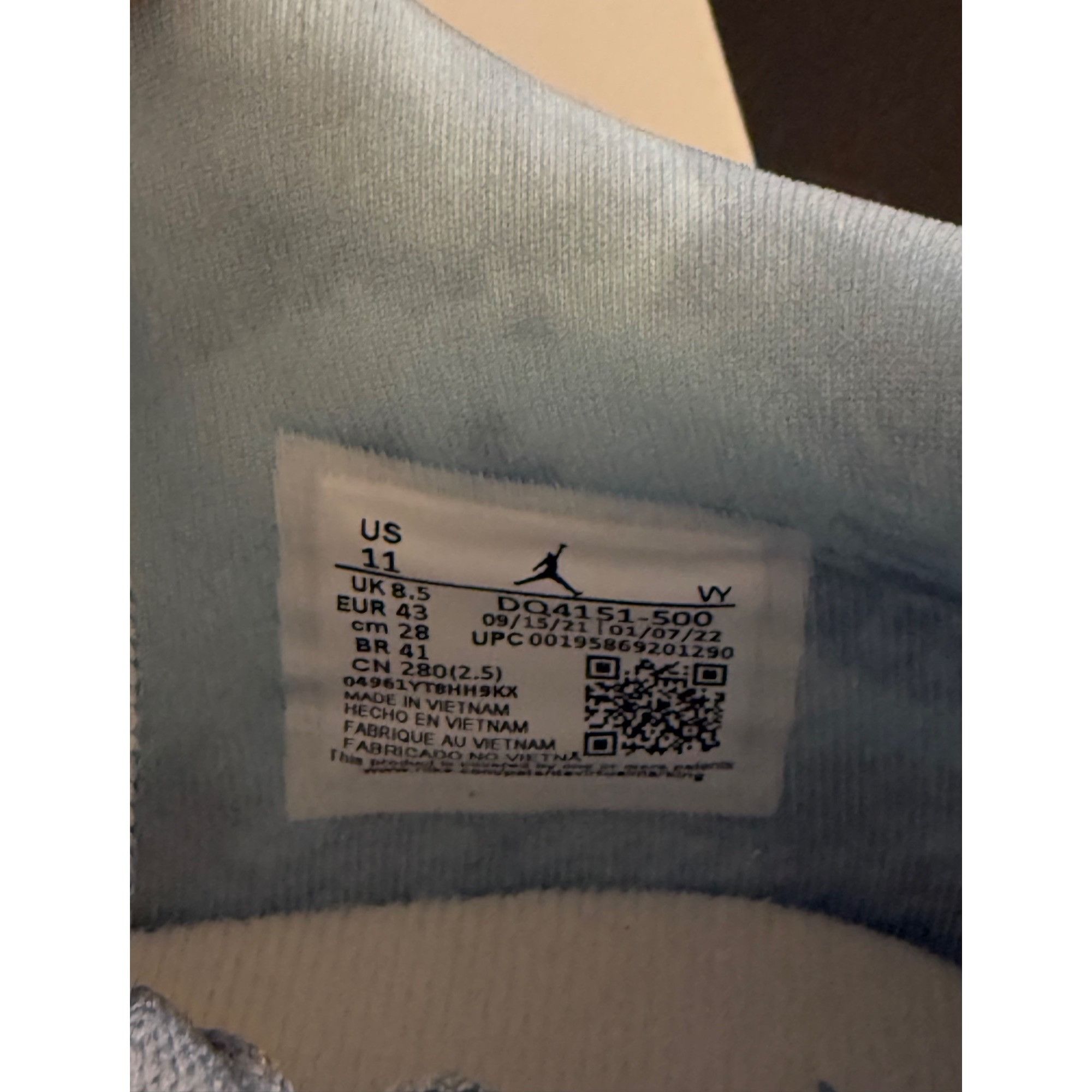 Jordan Brand Women's Jordan 1 Low Se Canvas Iris Whisper Sail Size 11- DQ Size US 11 / IT 41 - 8 Thumbnail