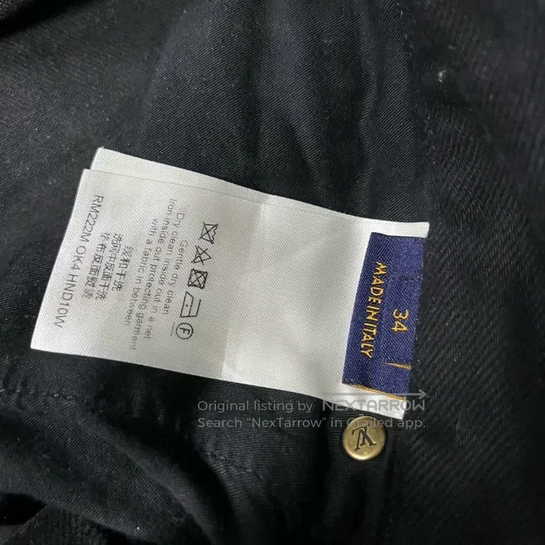 Louis Vuitton Louis Vuitton New Black Solid Loose Zip Straight-Leg Jeans Size US 34 / EU 50 - 3 Thumbnail
