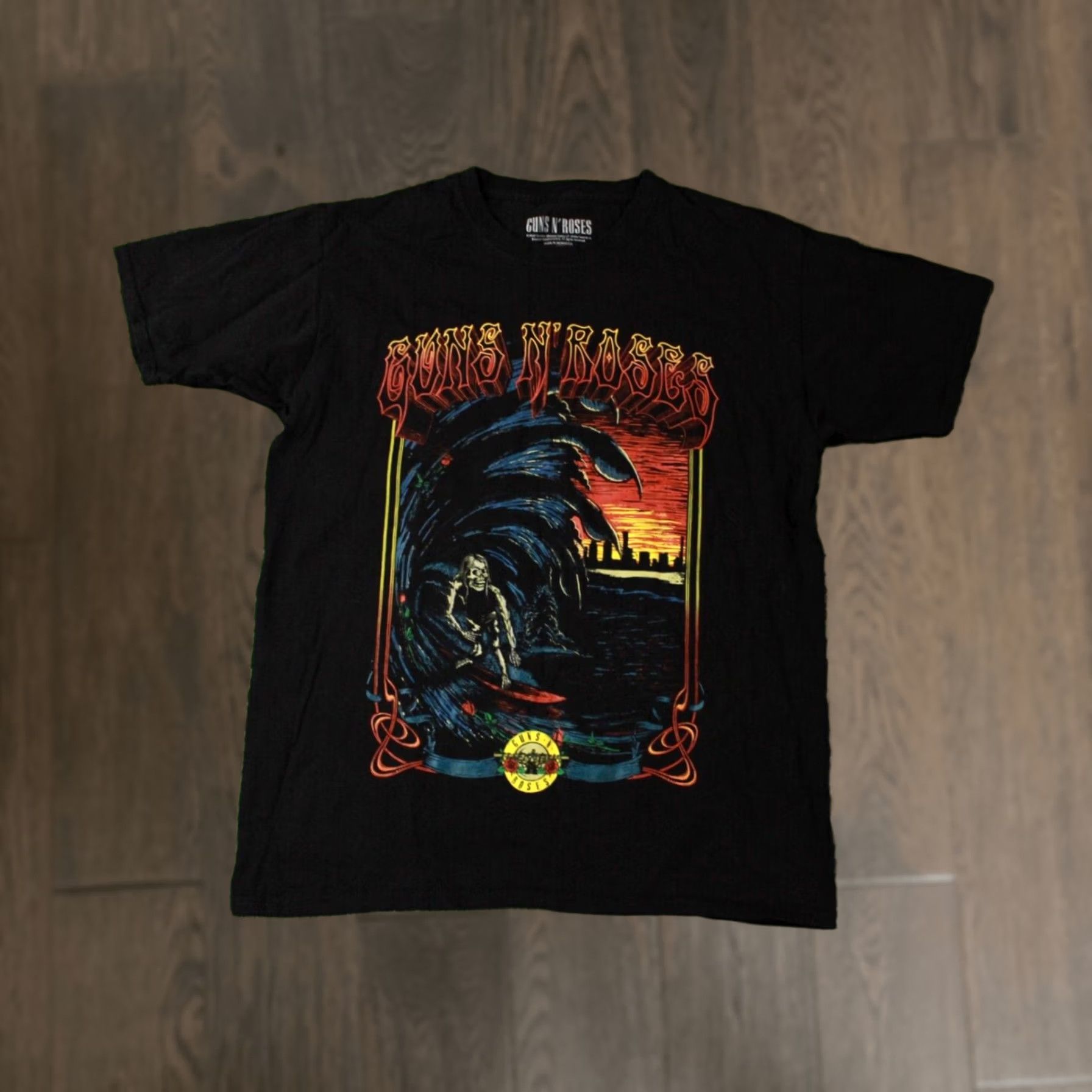 Vintage GUNS N ROSES Shirt Official Product 2023 Black M Medium Men Hard Rock Tee Vintage? No Size US M / EU 48-50 / 2 - 1 Thumbnail