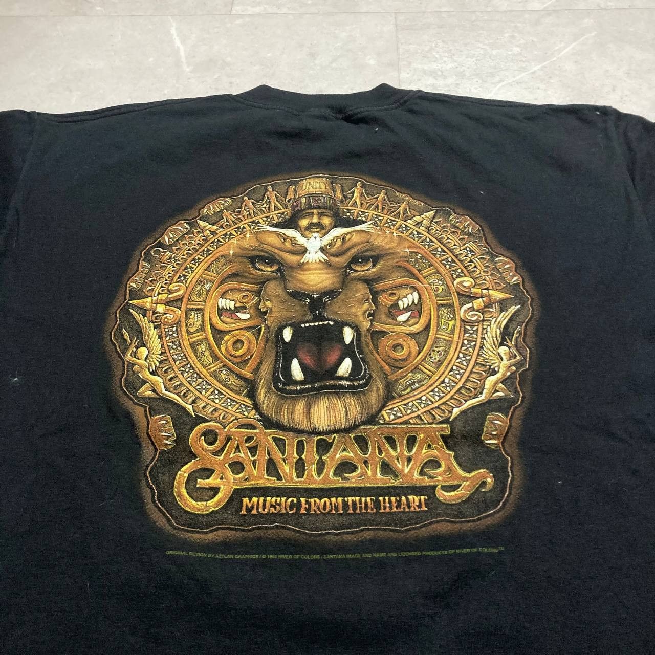 Band Tees Vintage Santana Music From The Heart Latin Blues Rock Band Size US XL / EU 56 / 4 - 6 Thumbnail