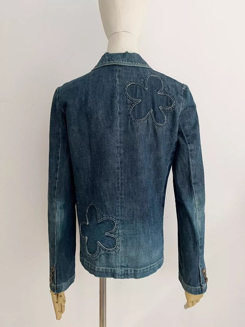 Undercover Undercover 01AW Jewel Period Floral Patchwork Denim Jacket Size ONE SIZE - 3 Thumbnail