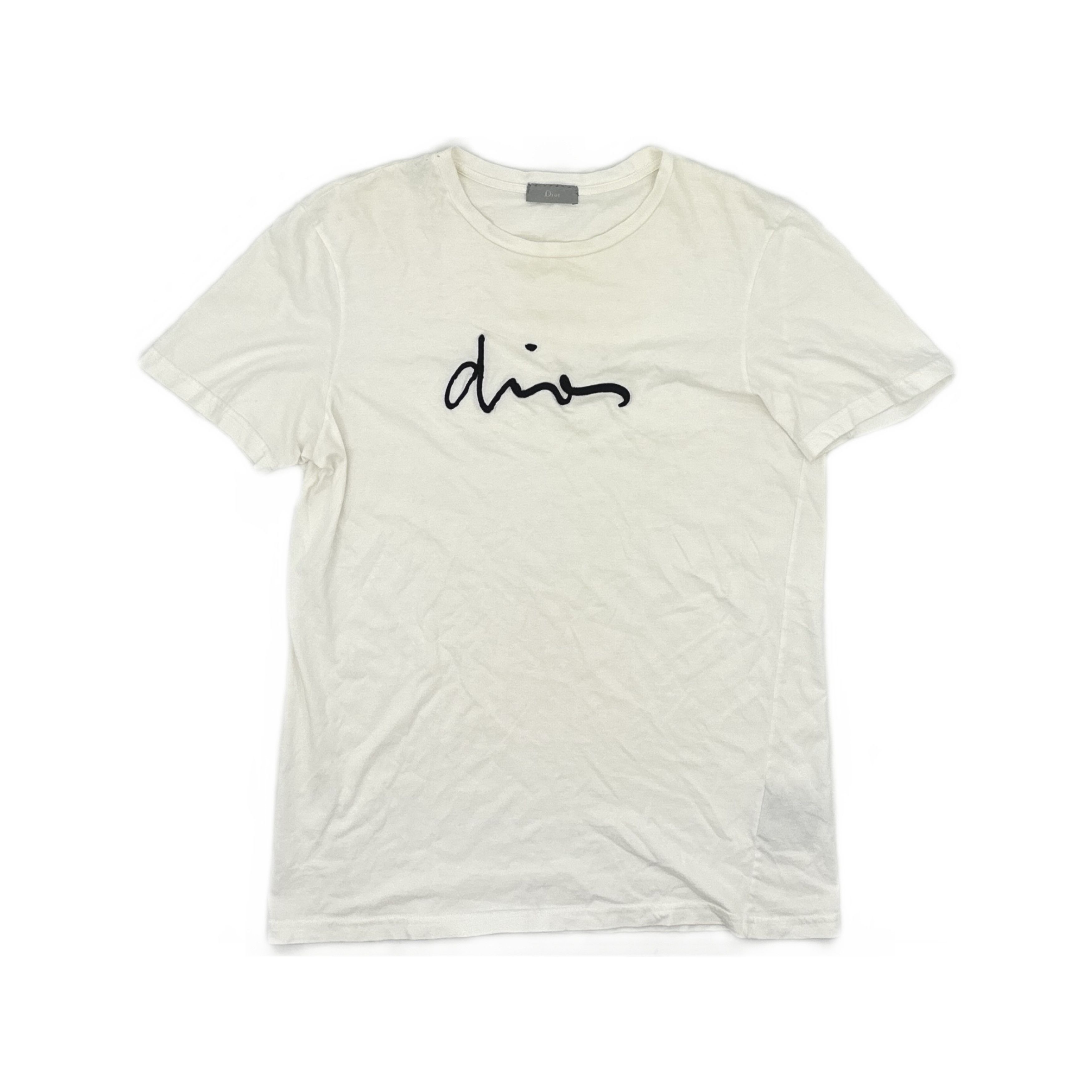 Dior Dior Script Logo Embroidery T-Shirt S Size US S / EU 44-46 / 1 - 1 Thumbnail