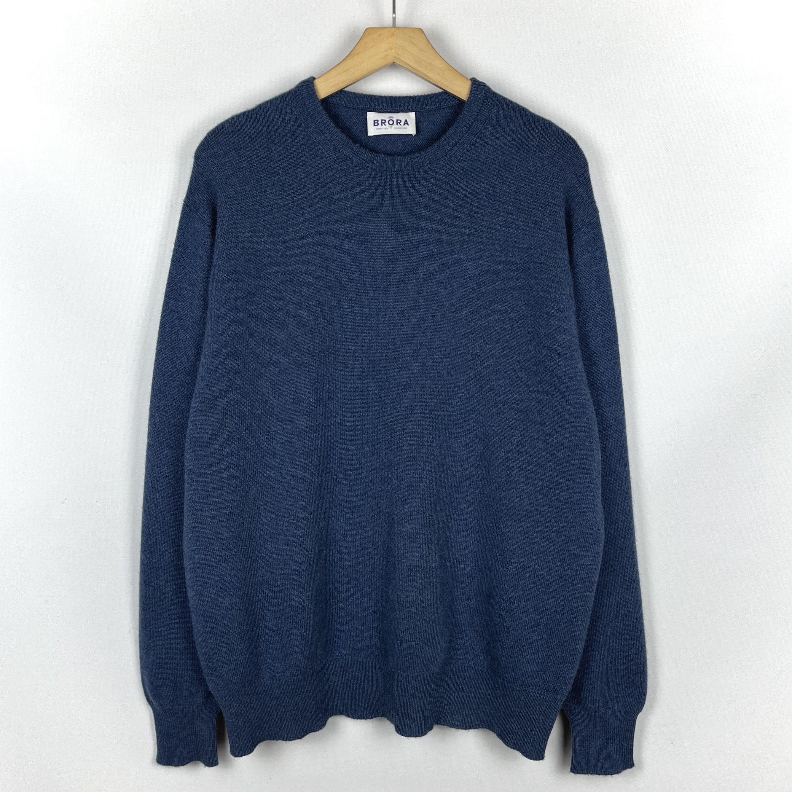 Other Vintage Brora 100% Cashmere Crewneck Sweater Size US L / EU 52-54 / 3 - 1 Thumbnail