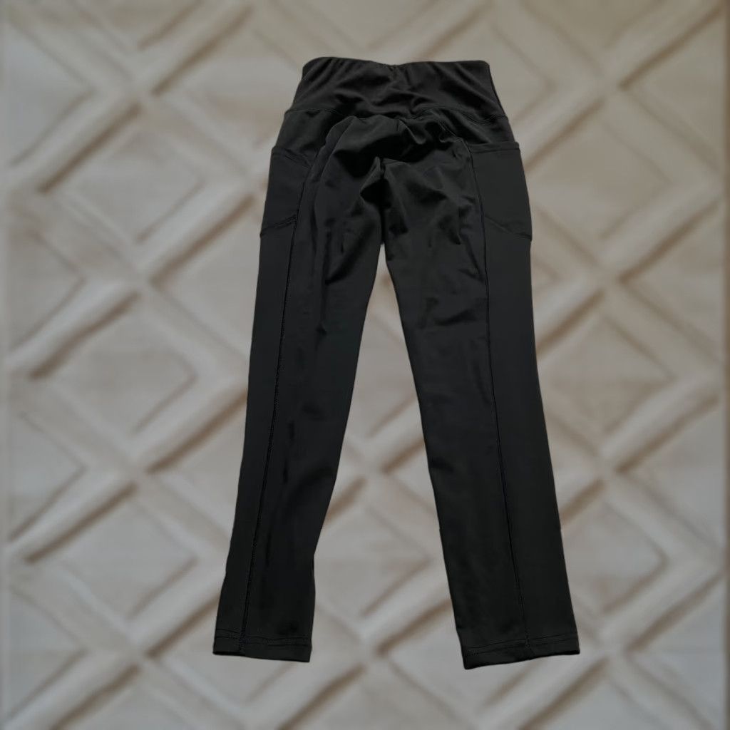 Vintage VINTAGE Wrldinvsn Compression Leggings Womens Small Black High Rise Athletic Gym 24x25 Size 28" / US 6 / IT 42 - 1 Thumbnail