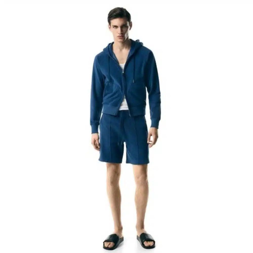 Tom Ford o1loc1c0825 JTR001 Zotton Towelling Short in Blue Size US 40 / EU 56 - 2 Thumbnail