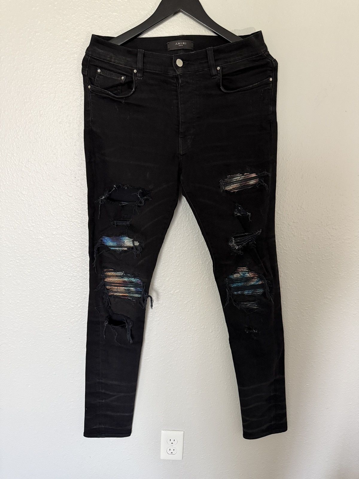 新品未使用】AMIRI 32インチ ブラック Shotgun ジーンズ - メルカリ