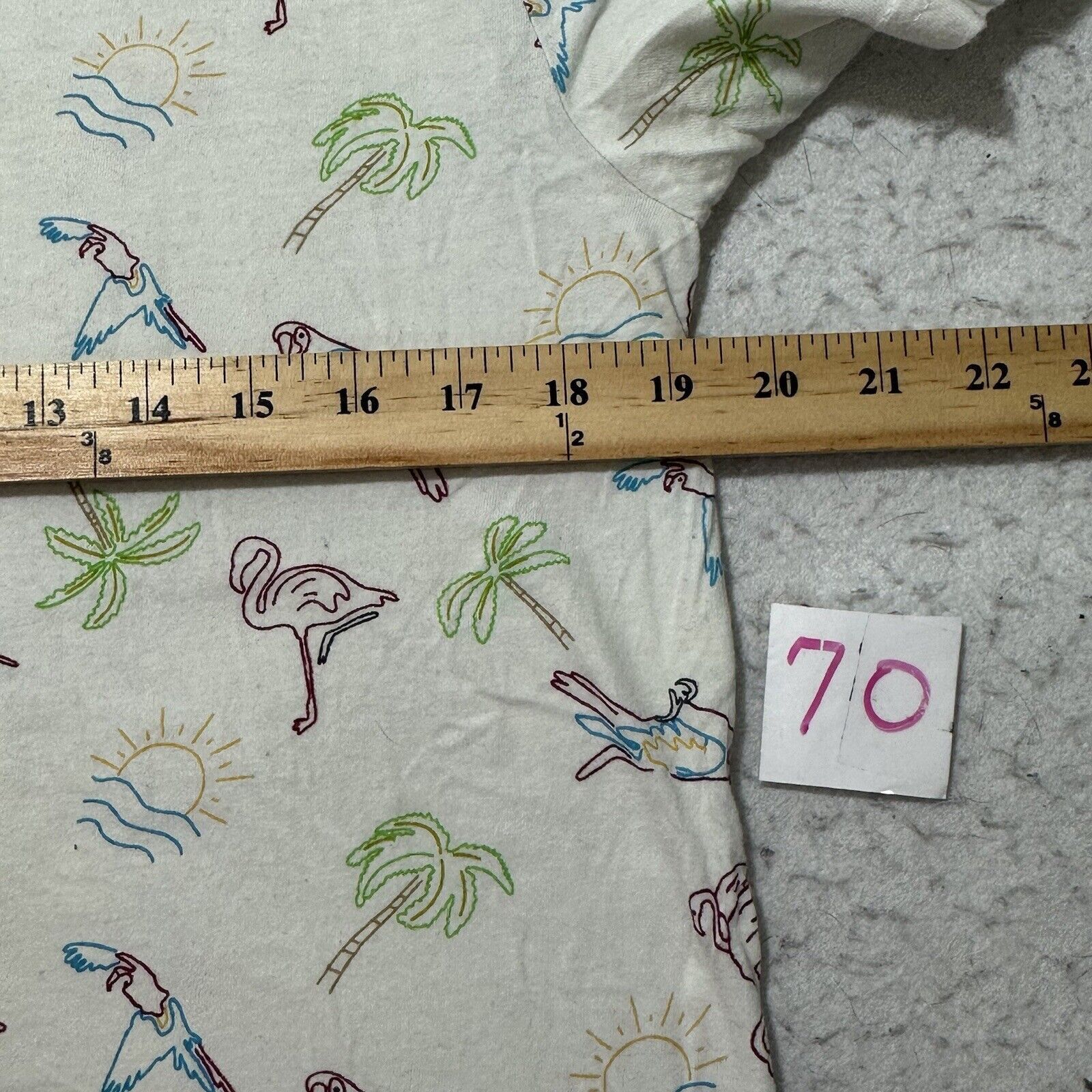 Other Arizona Medium Parrots Flamingos Beach Pattern Graphic Tee Size US M / EU 48-50 / 2 - 7 Thumbnail