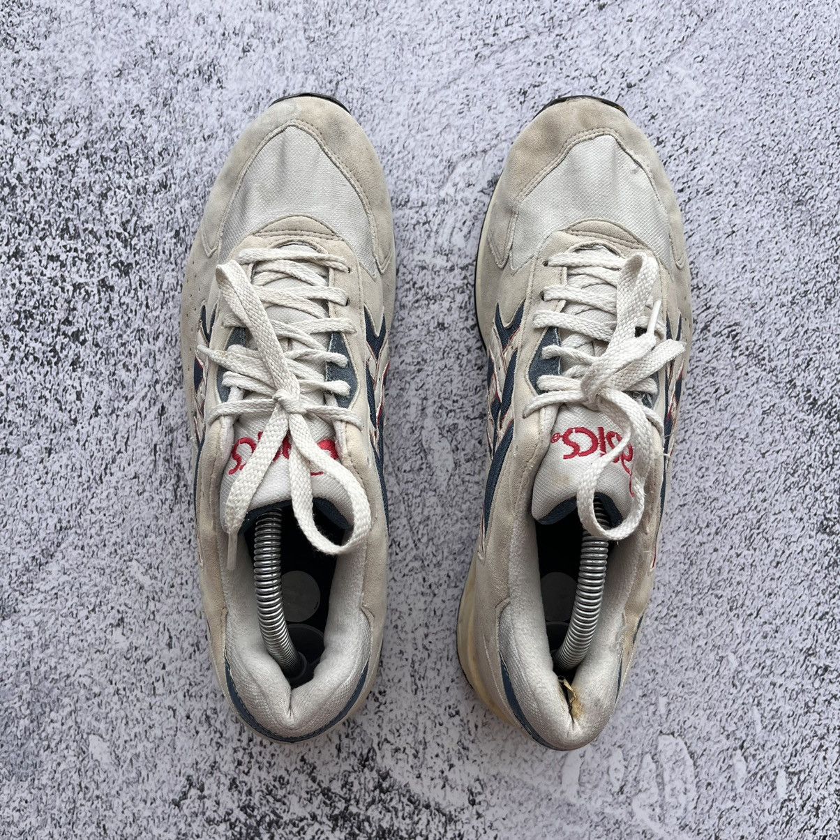 Asics × Vintage Rare Asics Gel Vintage 90s White Blue Made In Korea Size US 10 / EU 43 - 8 Thumbnail