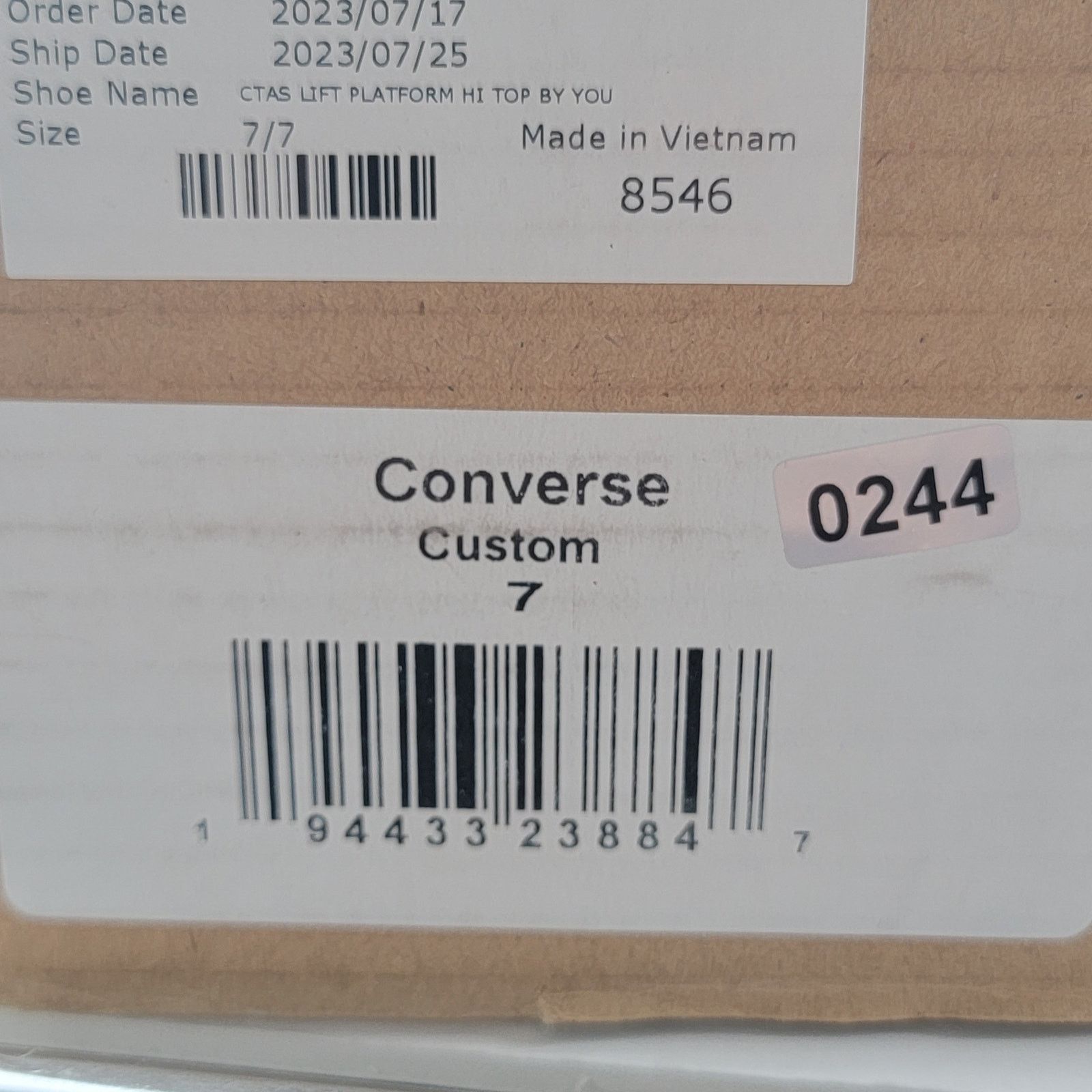 Converse Custom Order Converse CTAS Lift Platform High Sz 7Men 9Women Size US 9 / IT 39 - 10 Thumbnail