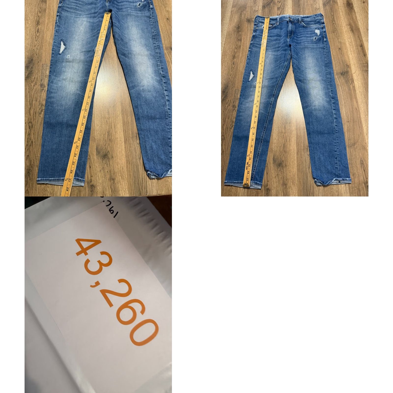 H&M H&M Jeans Men's 29/32 Blue Denim Boyfriend Low Waist Tapered Leg Jeans Shirt? Size US 29 - 9 Thumbnail