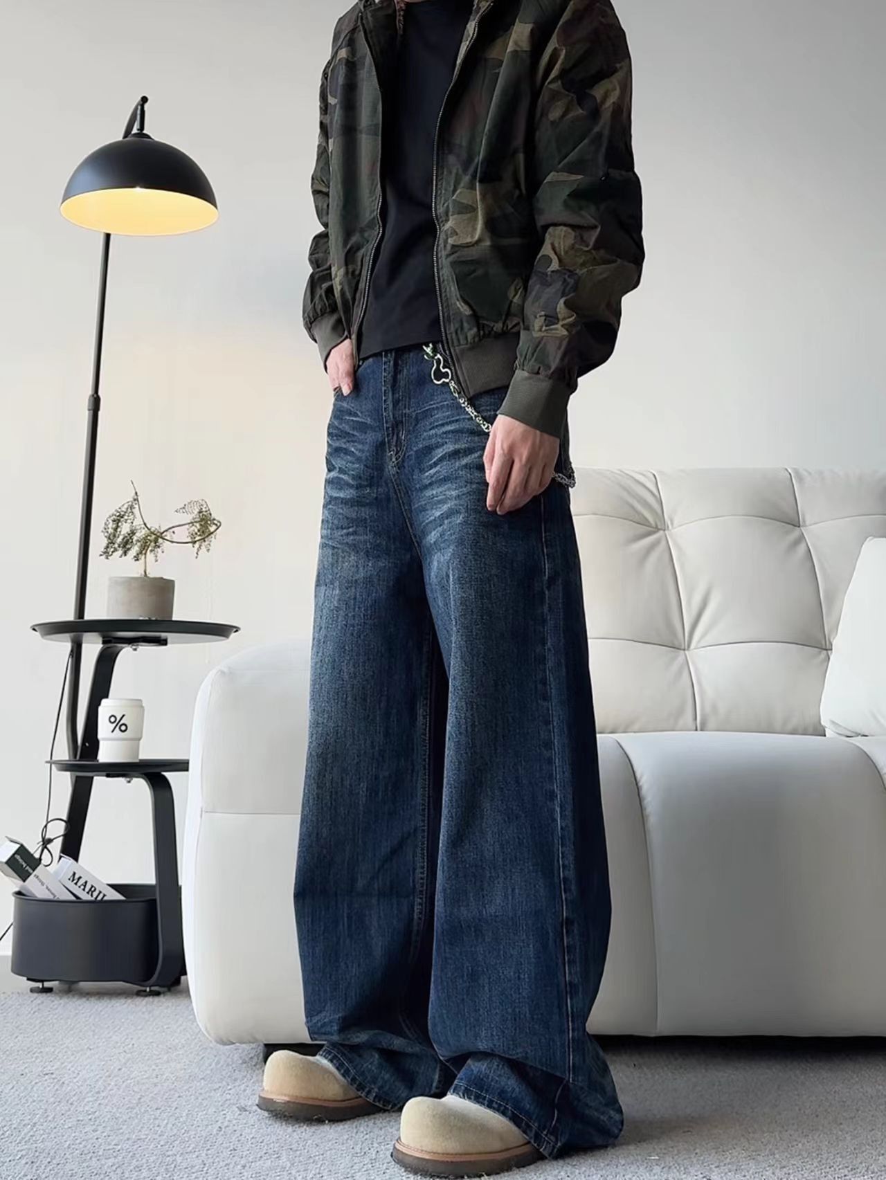 Japanese Brand × Vintage Vintage Cat Whiskers Street Straight Loose Jeans Size US 28 / EU 44 - 3 Thumbnail