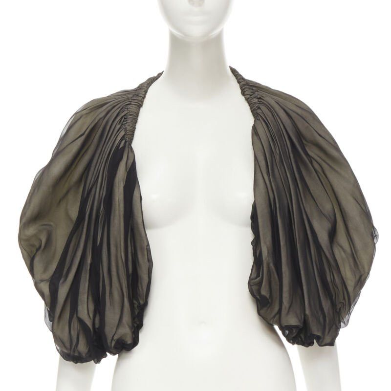 Comme des Garcons COMME DES GARCONS 1993 Vintage Runway black voluminous shrug Cindy Sherman Size M / US 6-8 / IT 42-44 - 1 Thumbnail