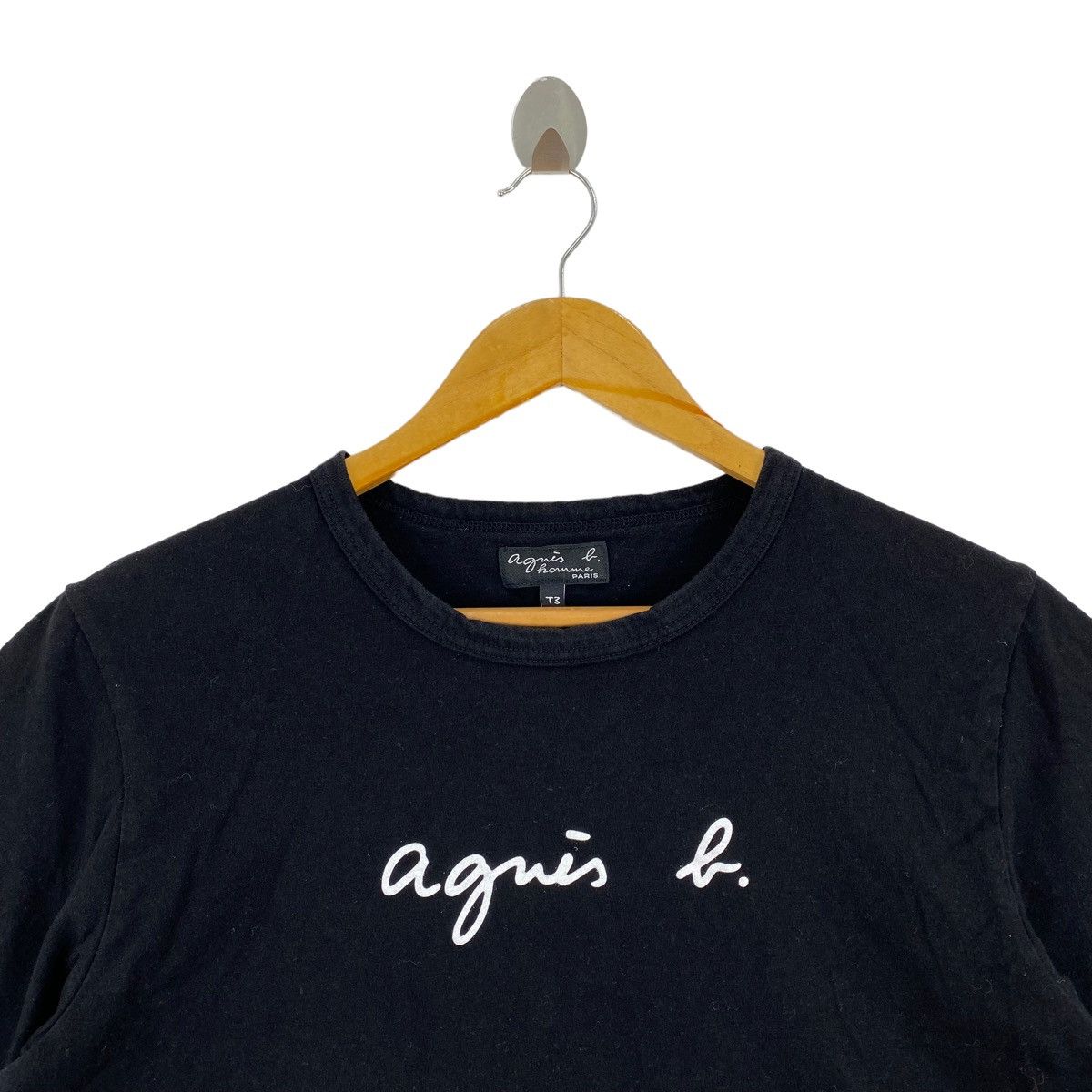 agnes b. AGNES B. PARIS Homme France Brand Print Design Black Short Size US M / EU 48-50 / 2 - 2 Thumbnail