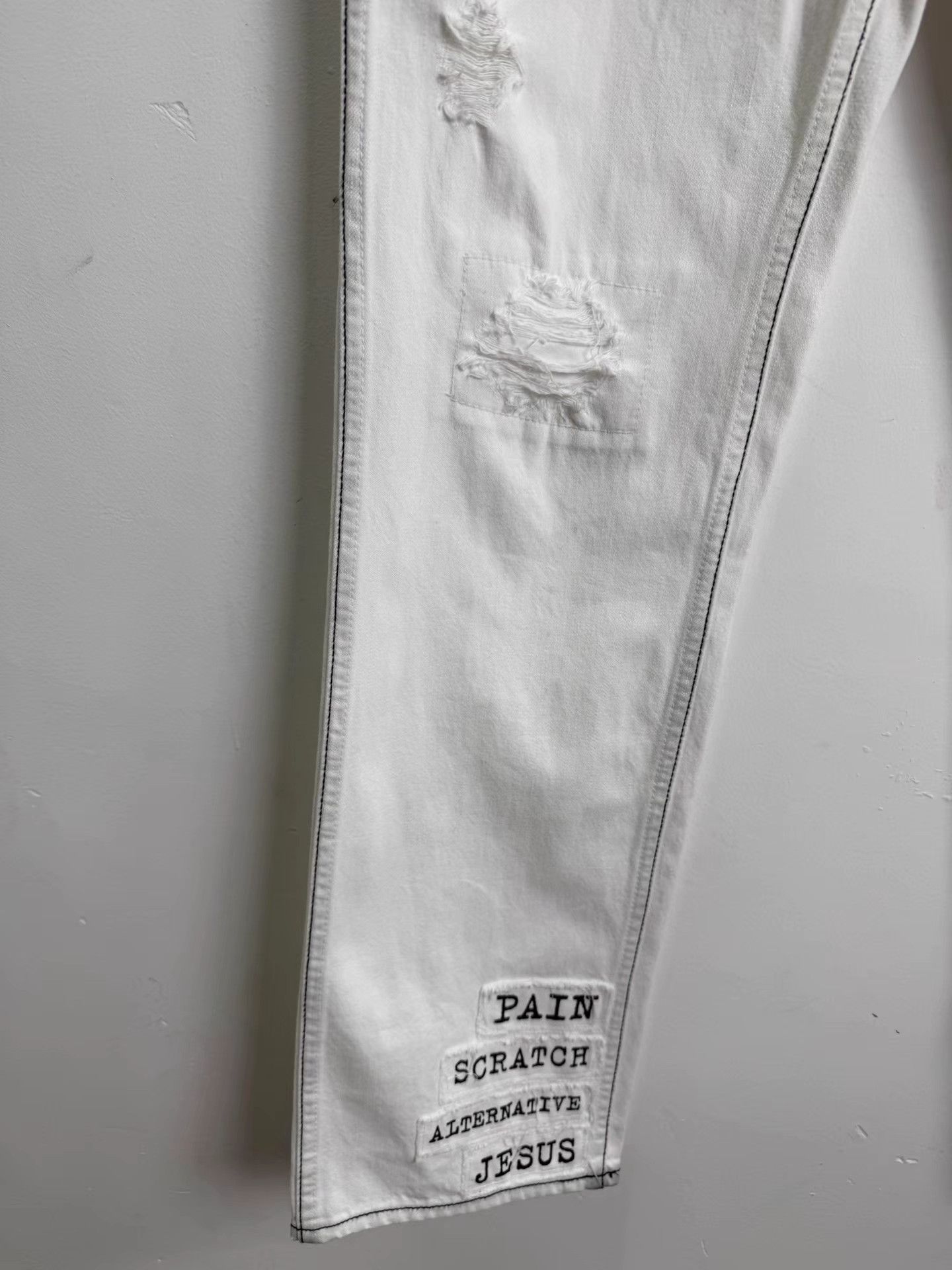 Number (N)ine Number (n)ine 01SS Patchwork Denim Jeans K20 Size US 28 / EU 44 - 5 Thumbnail