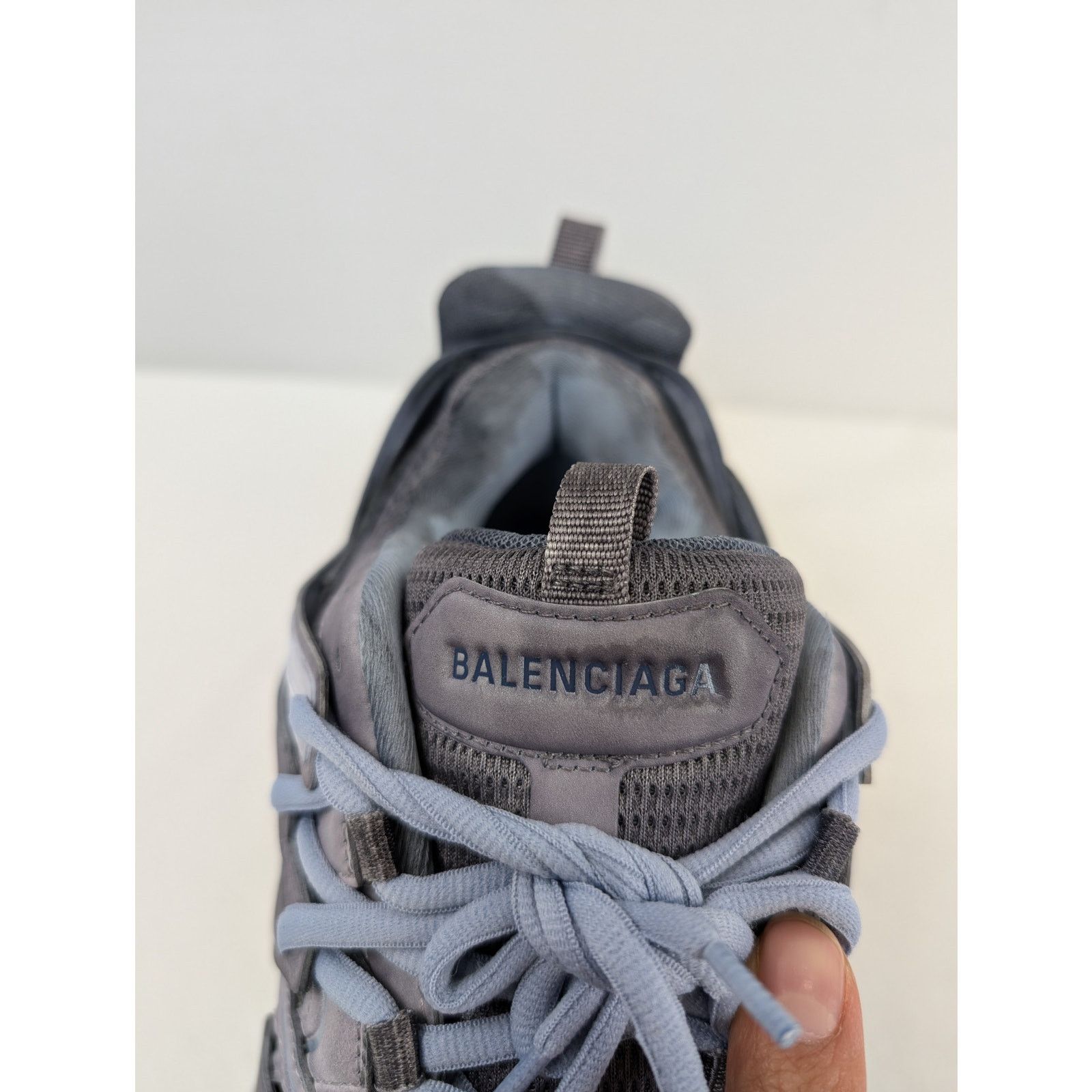 Balenciaga o1rshd1 Faded Mesh Rubber Track Sneakers in Multicolor Size US 12 / EU 45 - 15 Thumbnail