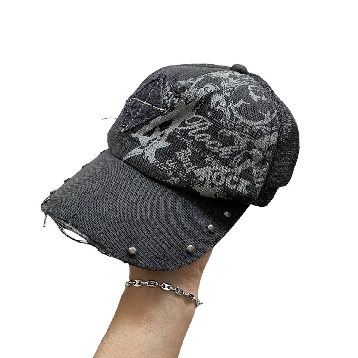 Other Y2K Studed Trucker Cap Punk Style Size ONE SIZE - 1 Thumbnail