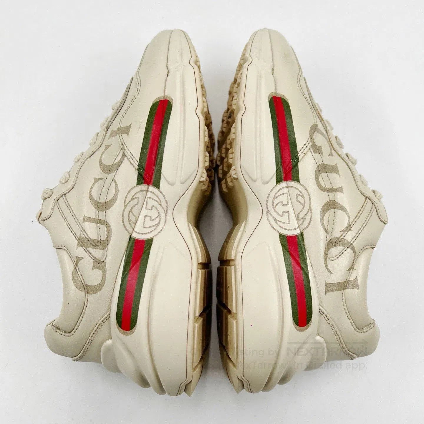 Gucci Gucci Rhyton Double G Print Low-Top Sneakers. Size US 4 / IT 34 - 5 Thumbnail