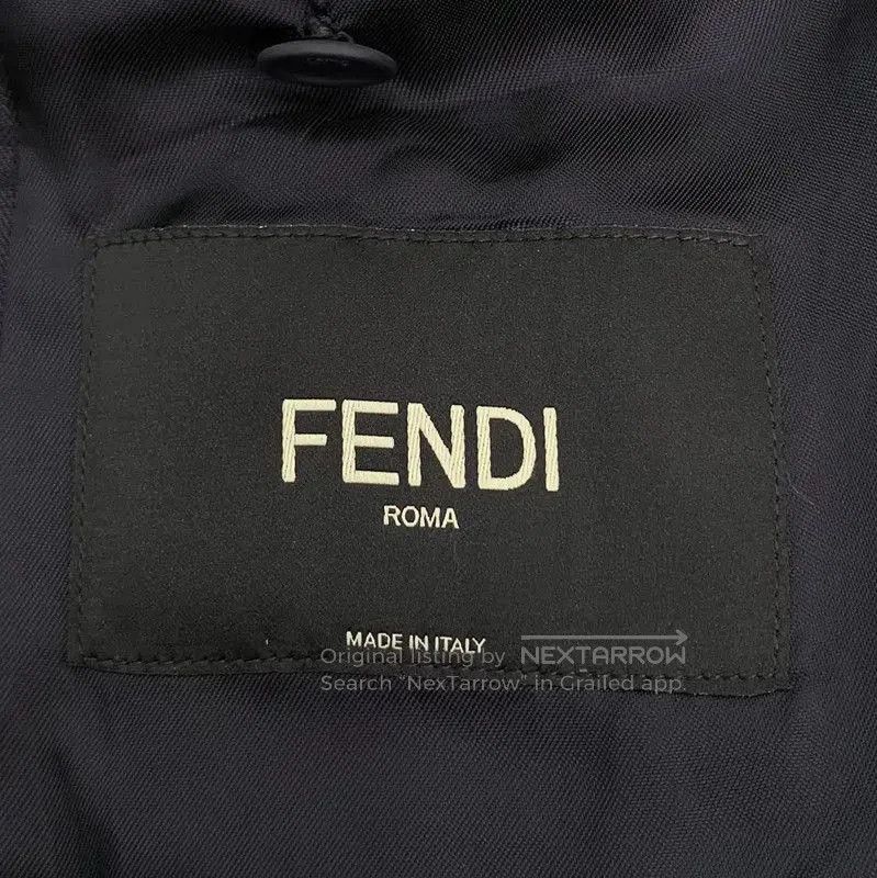 Fendi Fendi Men's Navy Wool Jacket . Size US L / EU 52-54 / 3 - 5 Thumbnail