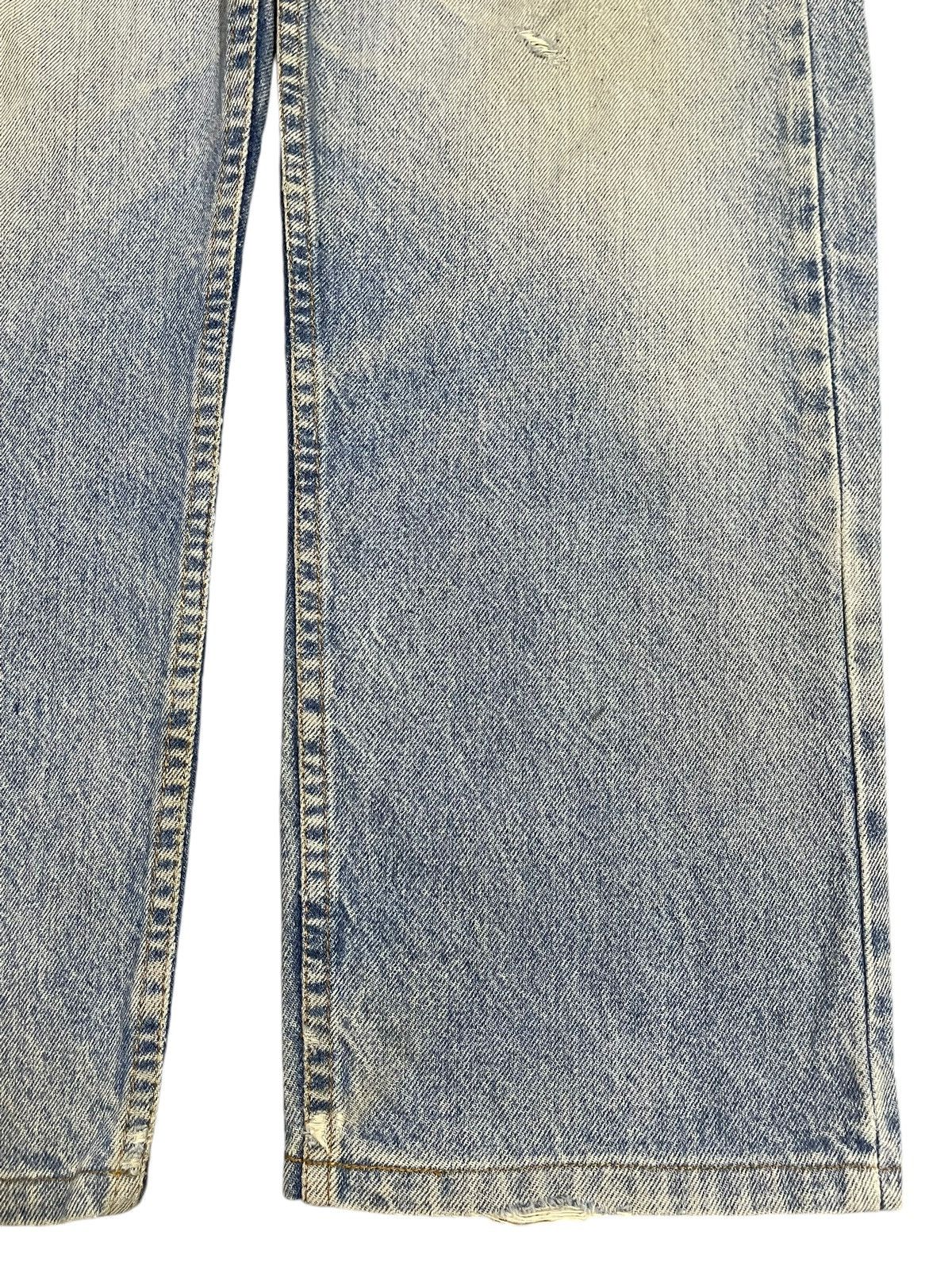 Levi's Vintage 80s Levis 505 Blue Faded Wash Distressed Baggy Jeans Size US 33 - 8 Thumbnail