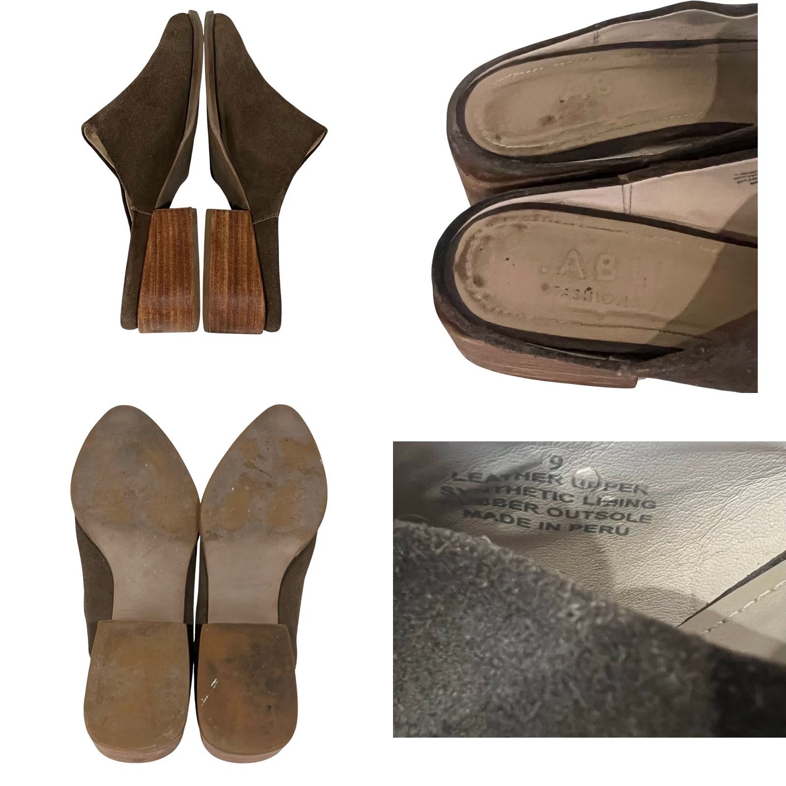Vintage VINTAGE? ABLE Women’s Mules Sl ipped On Brown Suede Almond Toe Size 9 Womens Size US 9 / IT 39 - 8 Thumbnail