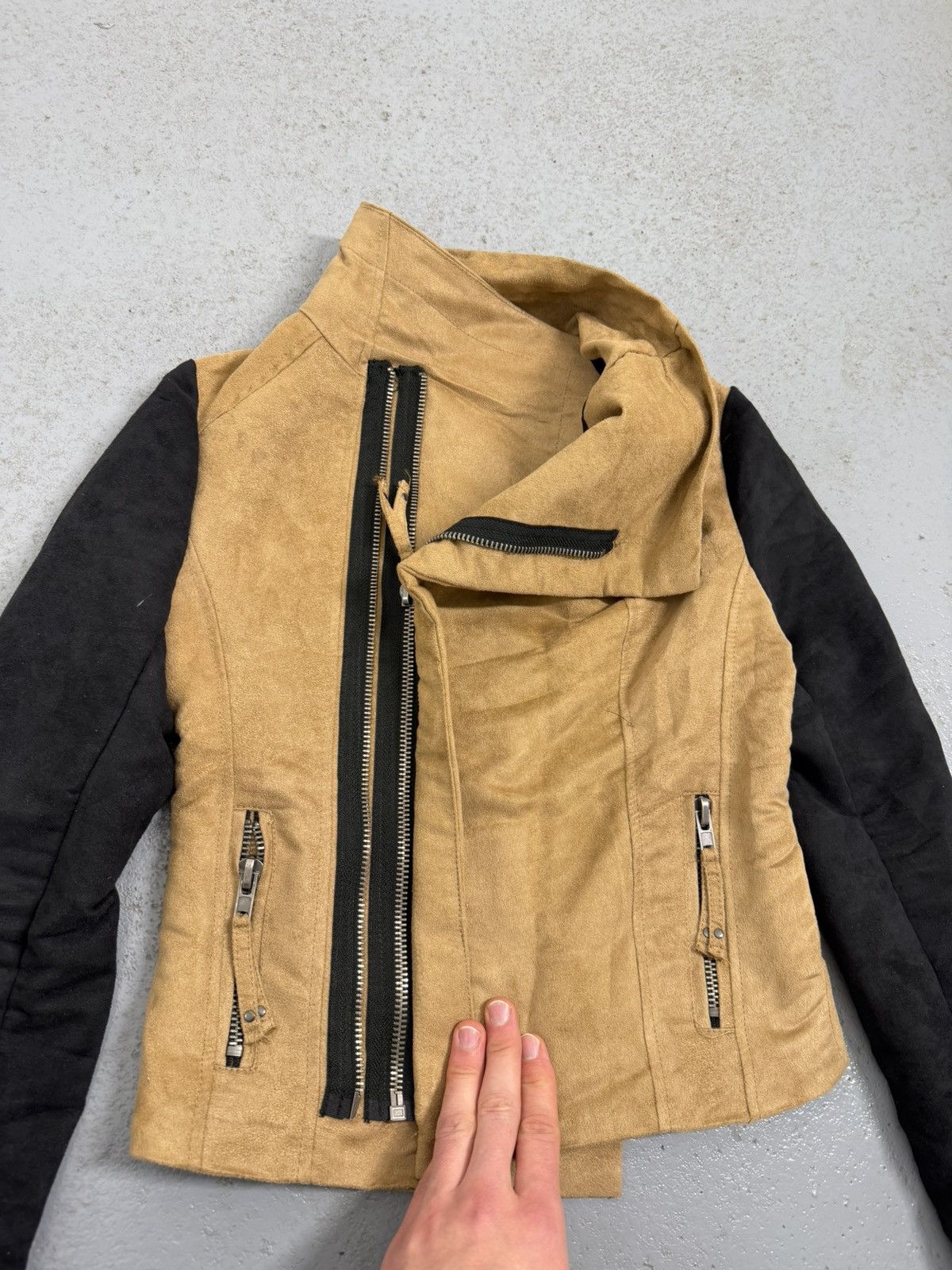 Other Avant-garde Rick Type Zip Suede Deconstructed Jacket Size S / US 4 / IT 40 - 3 Thumbnail