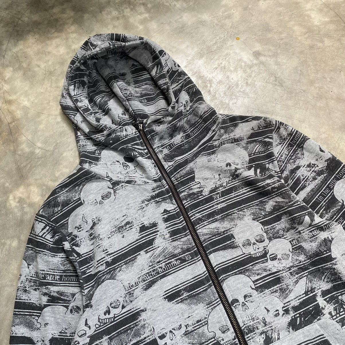 In The Attic In The Attic Vkei Style Skull Zip Hoodie Size US M / EU 48-50 / 2 - 2 Thumbnail