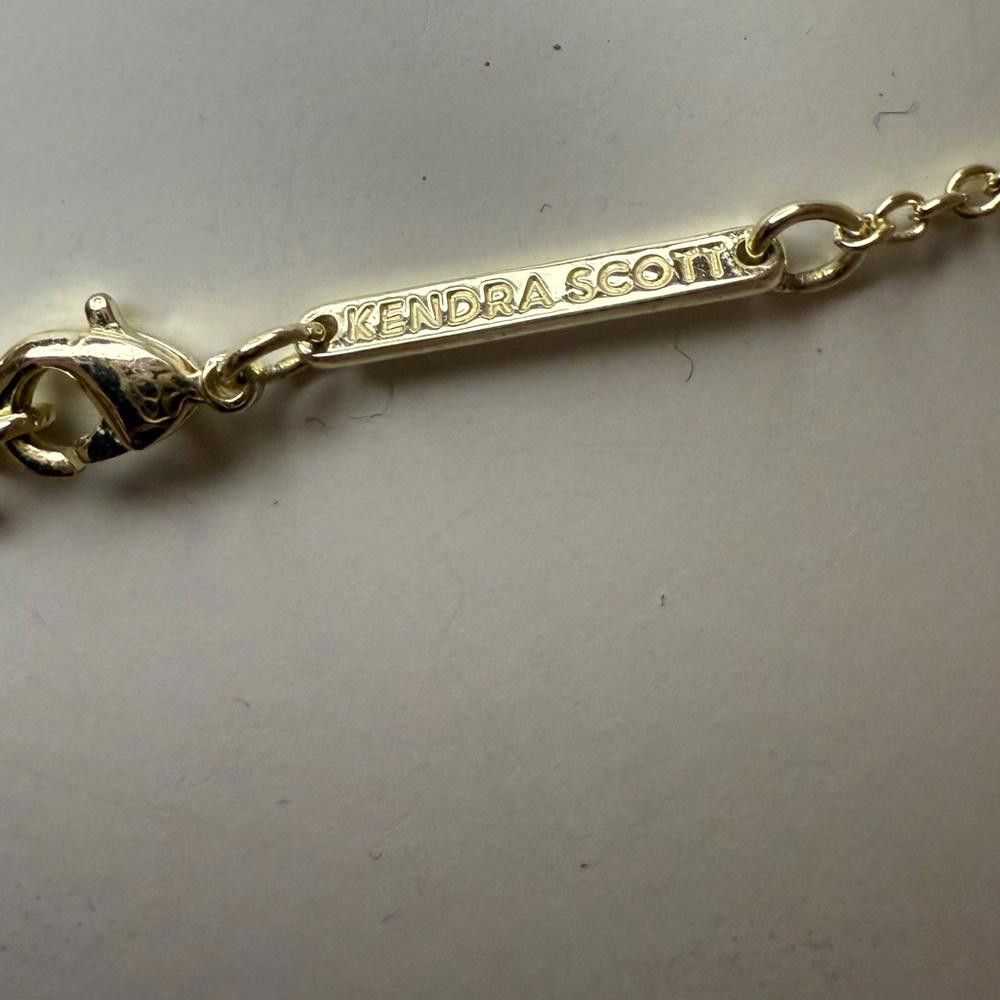Designer Kendra Scott Elisa Necklace Platinum Drusy Pendant Gold Size ONE SIZE - 6 Thumbnail