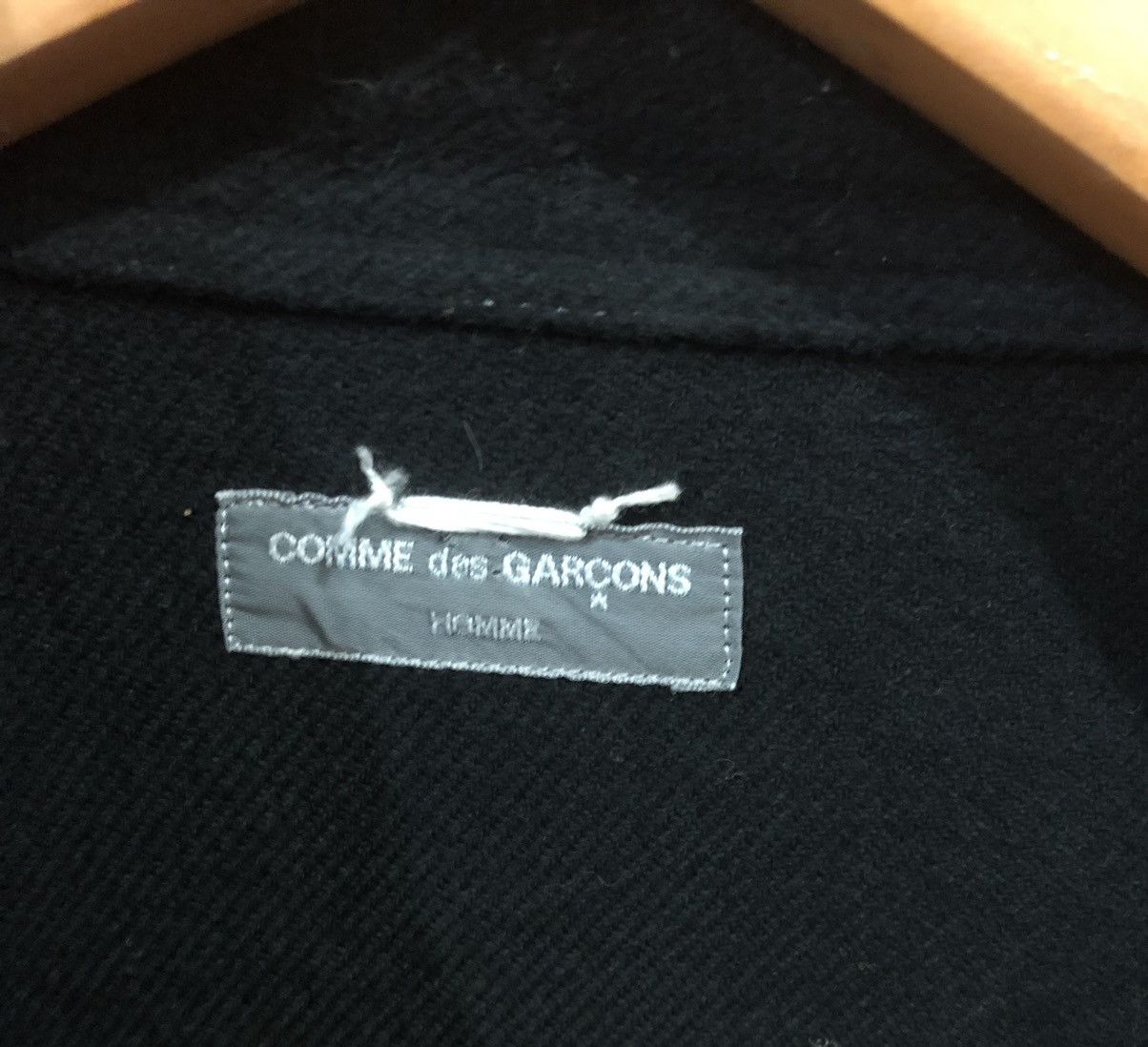 Comme des Garcons × Comme des Garcons Homme Comme des Garcons Homme AW02 Thick Cotton Black Shirt Size US M / EU 48-50 / 2 - 6 Thumbnail
