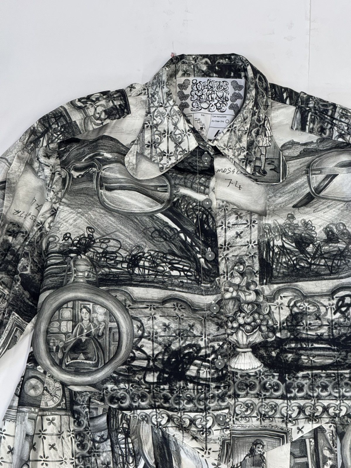Other Pleated Silk Shirt Size XL / US 12-14 / IT 48-50 - 3 Thumbnail