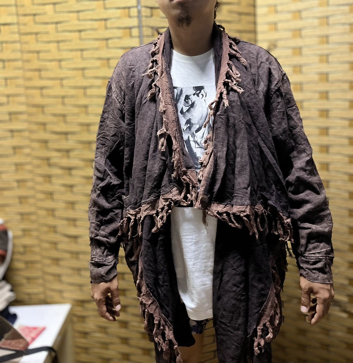 Mexicana × Vintage 🔥Rare Long Fur Coat Yohji Yamamoto Inspired Size US XL / EU 56 / 4 - 3 Thumbnail
