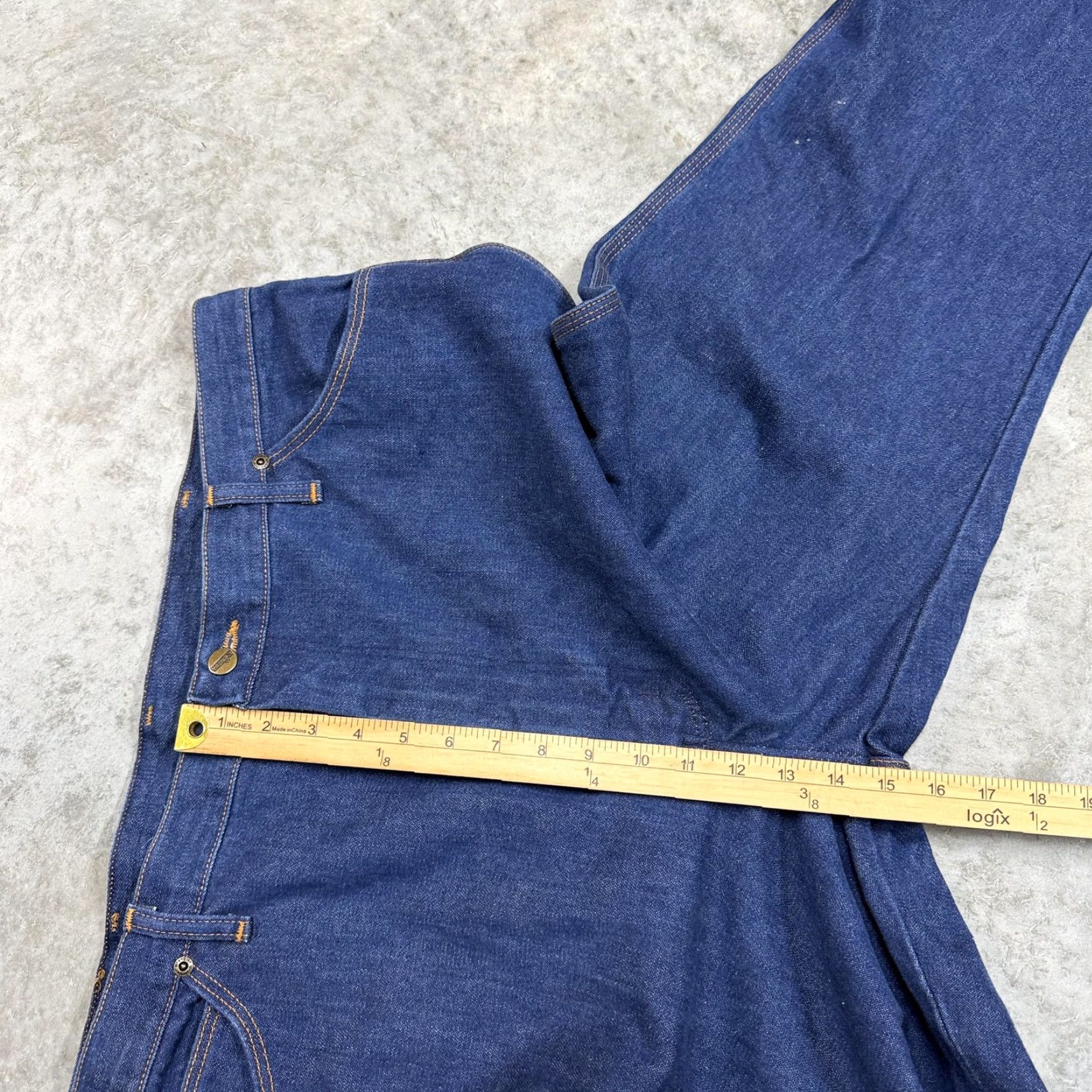 Wrangler Vintage Wrangler No-Fault Denims Jeans Mens 42x30 Blue Dark Wash Straight USA Size US 42 / EU 58 - 6 Thumbnail