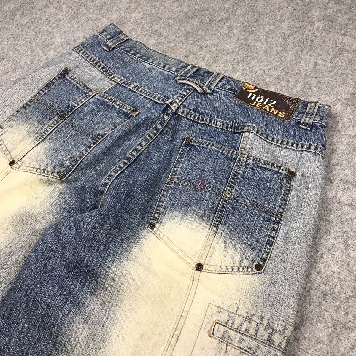Japanese Brand BAGGY🔥NOIZ JEANS DENIM FADED JAPANESE STYLE PANTS Size US 32 / EU 48 - 16 Thumbnail