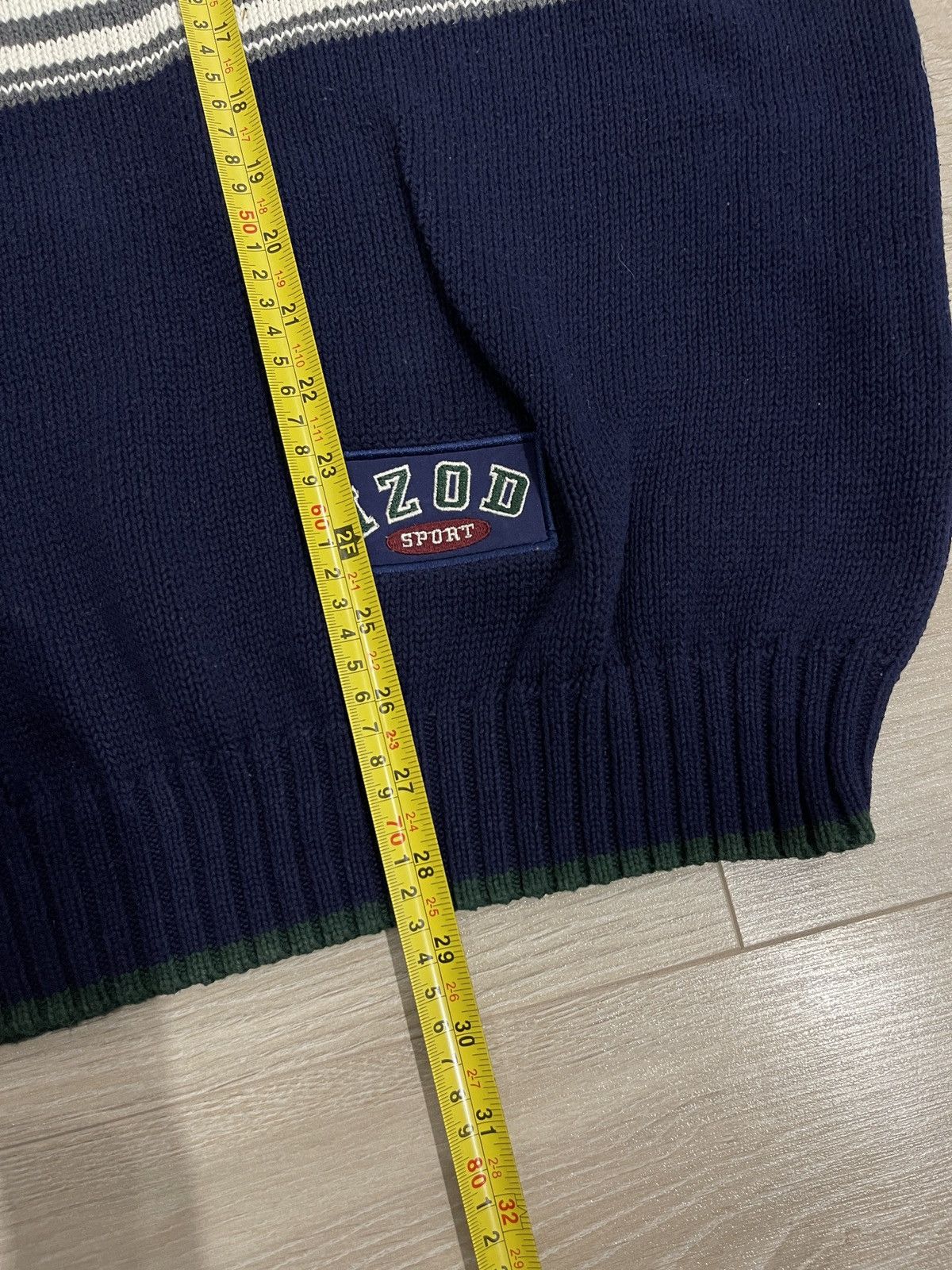 Izod × Vintage Vintage IZOD sweater jumper big logo rare dark blue L Size US L / EU 52-54 / 3 - 16 Thumbnail