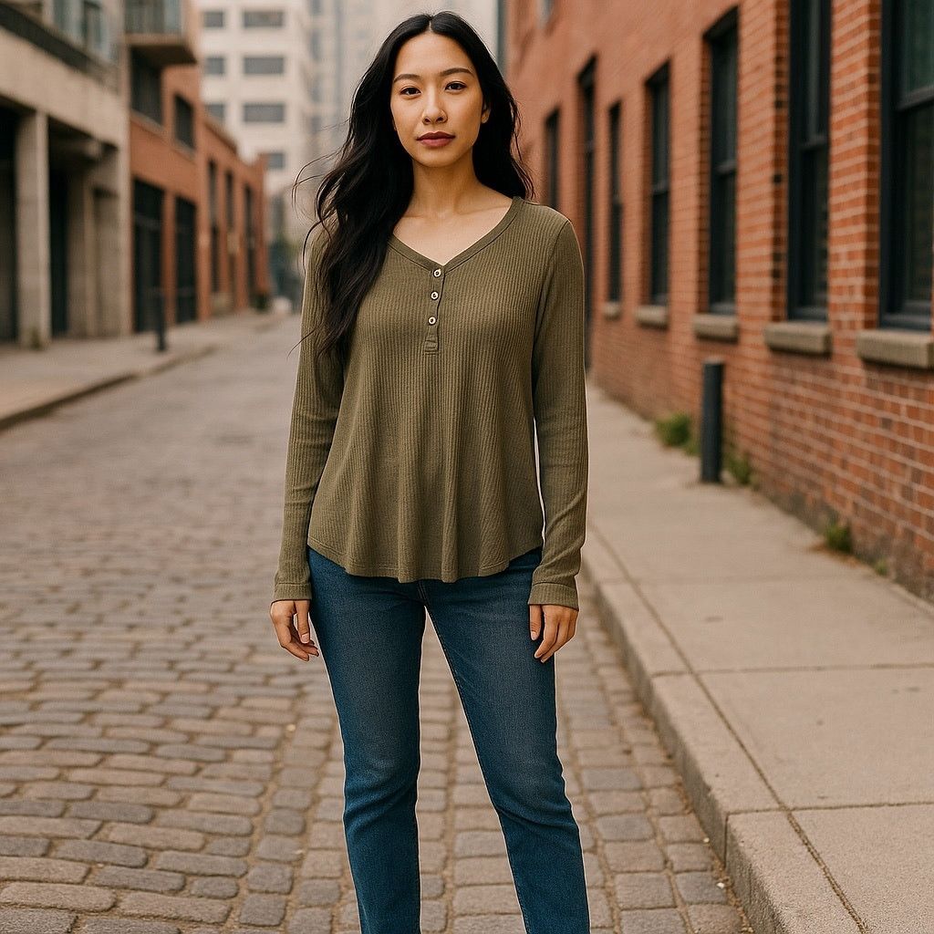 Anthropologie Anthropologie Green Long Sleeve Polo Tunic Size S / US 4 / IT 40 - 1 Thumbnail