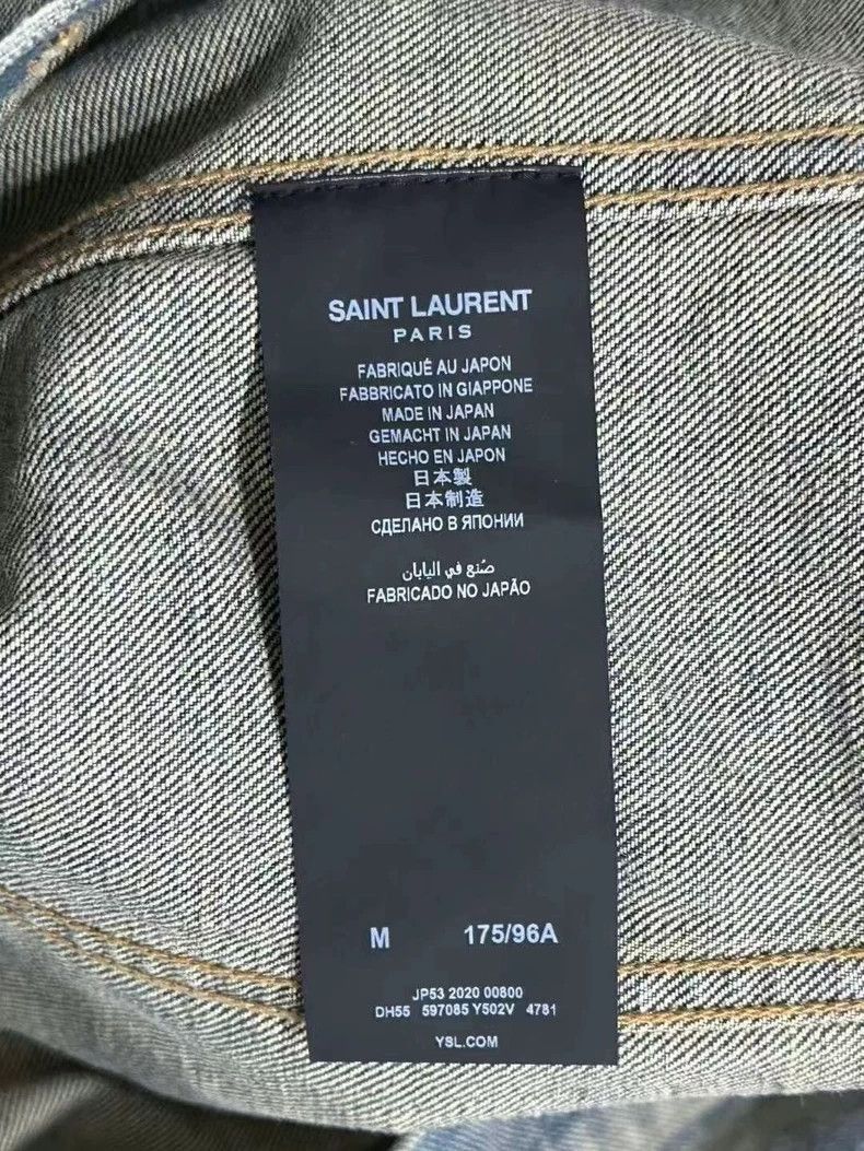 Saint Laurent Paris Saint Laurent Paris Wash and make old denim jacket-2506 Size US M / EU 48-50 / 2 - 4 Thumbnail