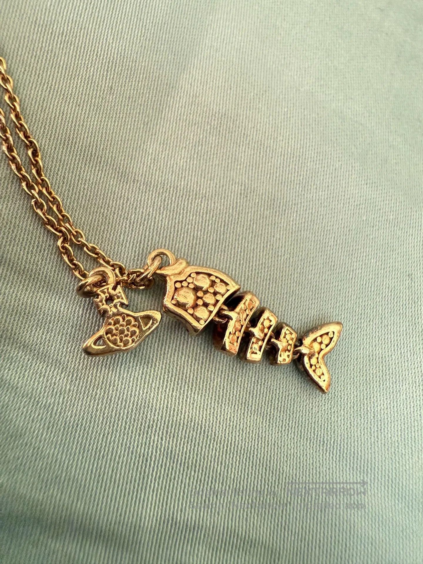 Tiffany & Co. vivienne westwood 925 silver fishbone necklace. Size ONE SIZE - 2 Thumbnail