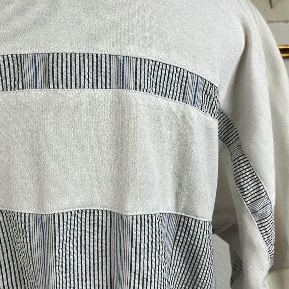 Dior VTG Dior Monsieur Mixed Media Seersucker Panel Short Sleeve Size US L / EU 52-54 / 3 - 9 Thumbnail