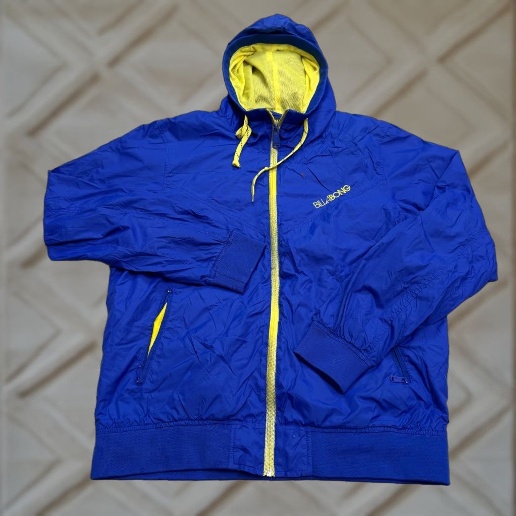 Billabong Billabong Windbreaker Hoodie Jacket Mens Large L Blue 90s Vintage Outdoor Streetwear Casual Size US L / EU 52-54 / 3 - 1 Thumbnail