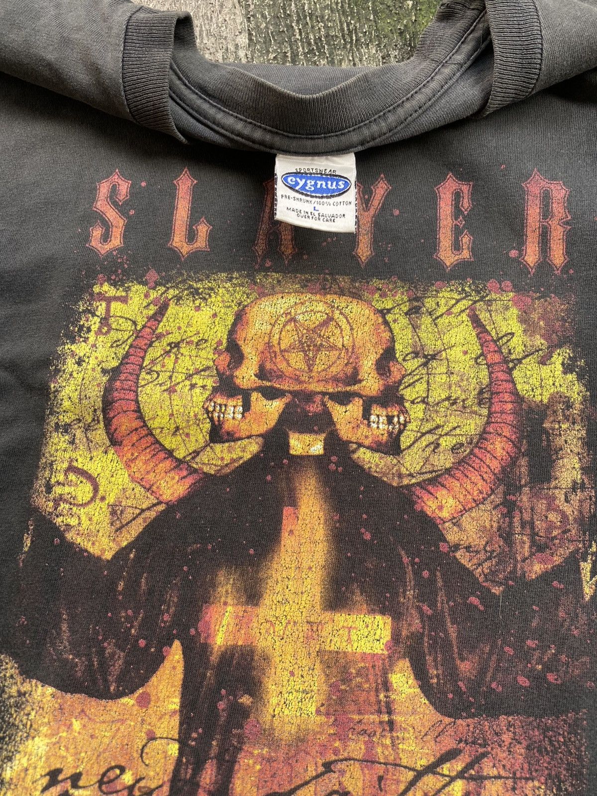 Band Tees Vintage Rare Slayer 2003 Album Tour Thrash Metal Band Size US L / EU 52-54 / 3 - 5 Thumbnail