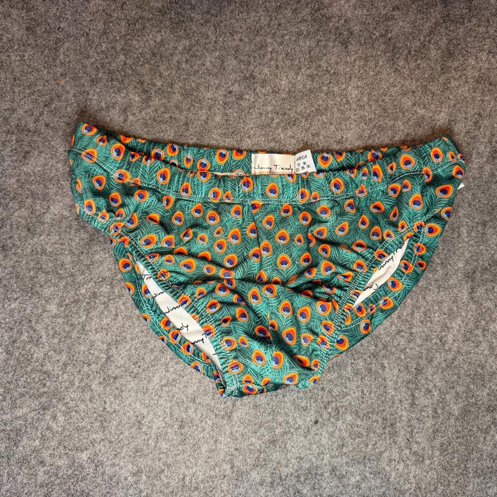 Other Jimmy Trendy Men’s Swim Brief Peacock Print Size Large Size US 34 / EU 50 - 2 Thumbnail