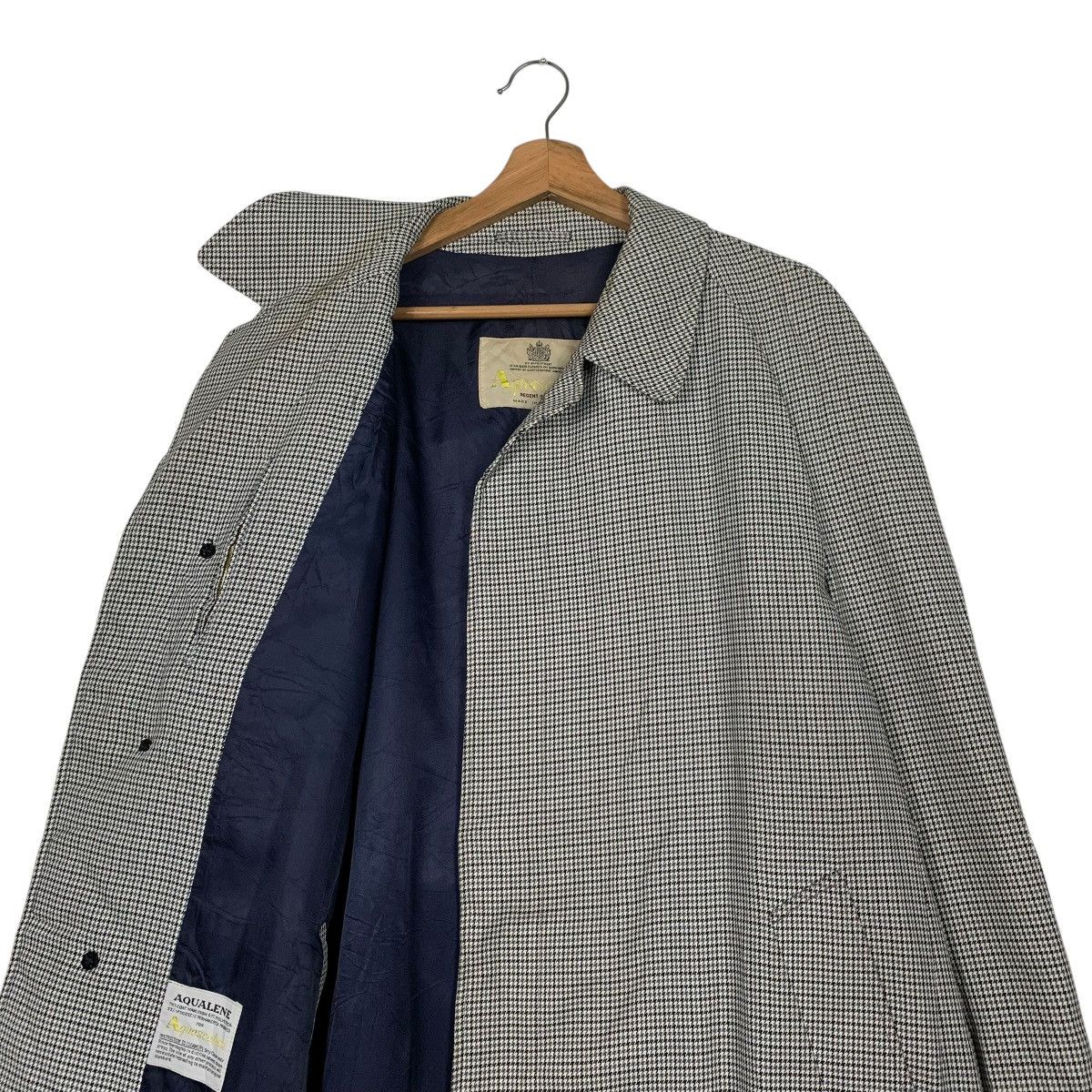 Aquascutum Vintage Aquascutum Houndstooth Trench Coat Size US L / EU 52-54 / 3 - 11 Thumbnail