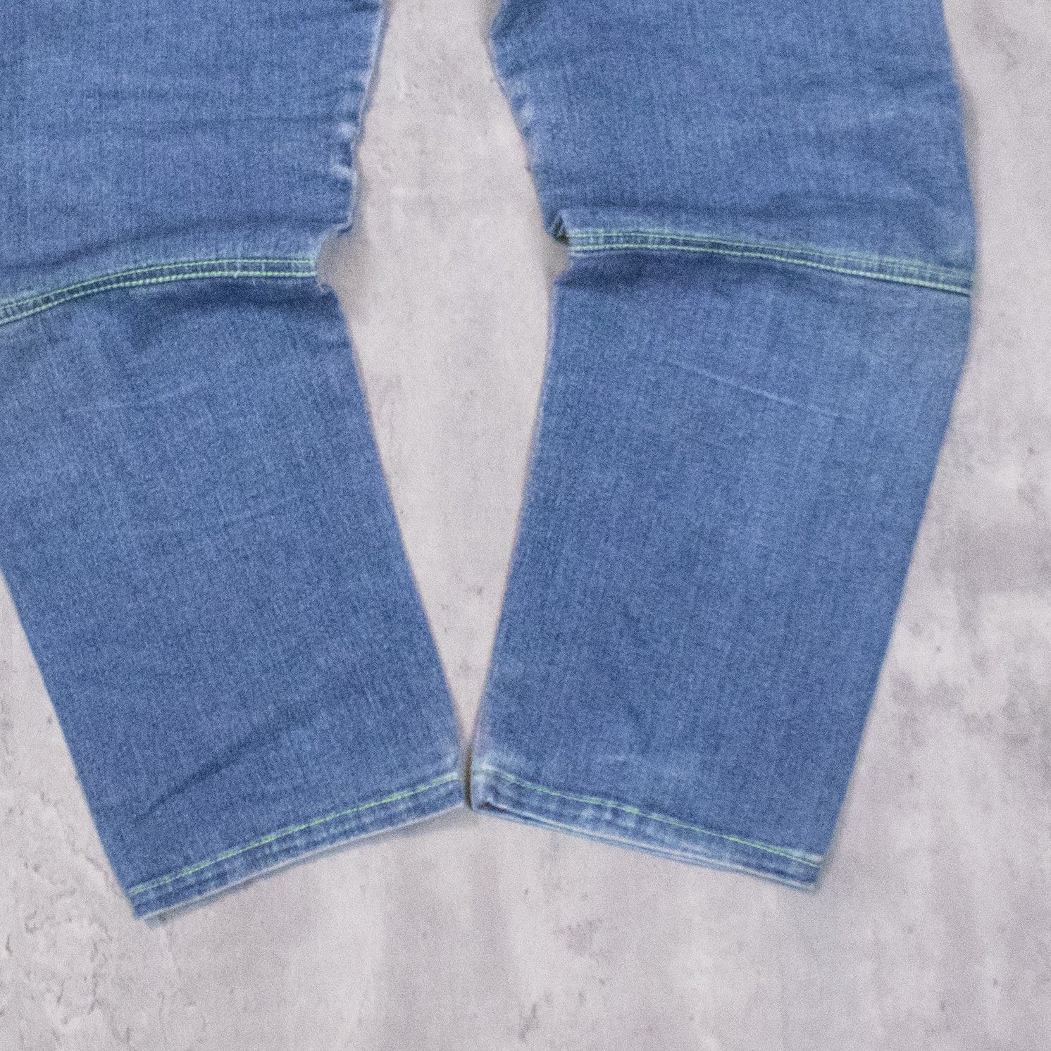 Carhartt × Dickies × Vintage Y2K 2000's Contrast Stitch Double Knee Denim Jeans Pant's Size US 26 / EU 42 - 11 Thumbnail