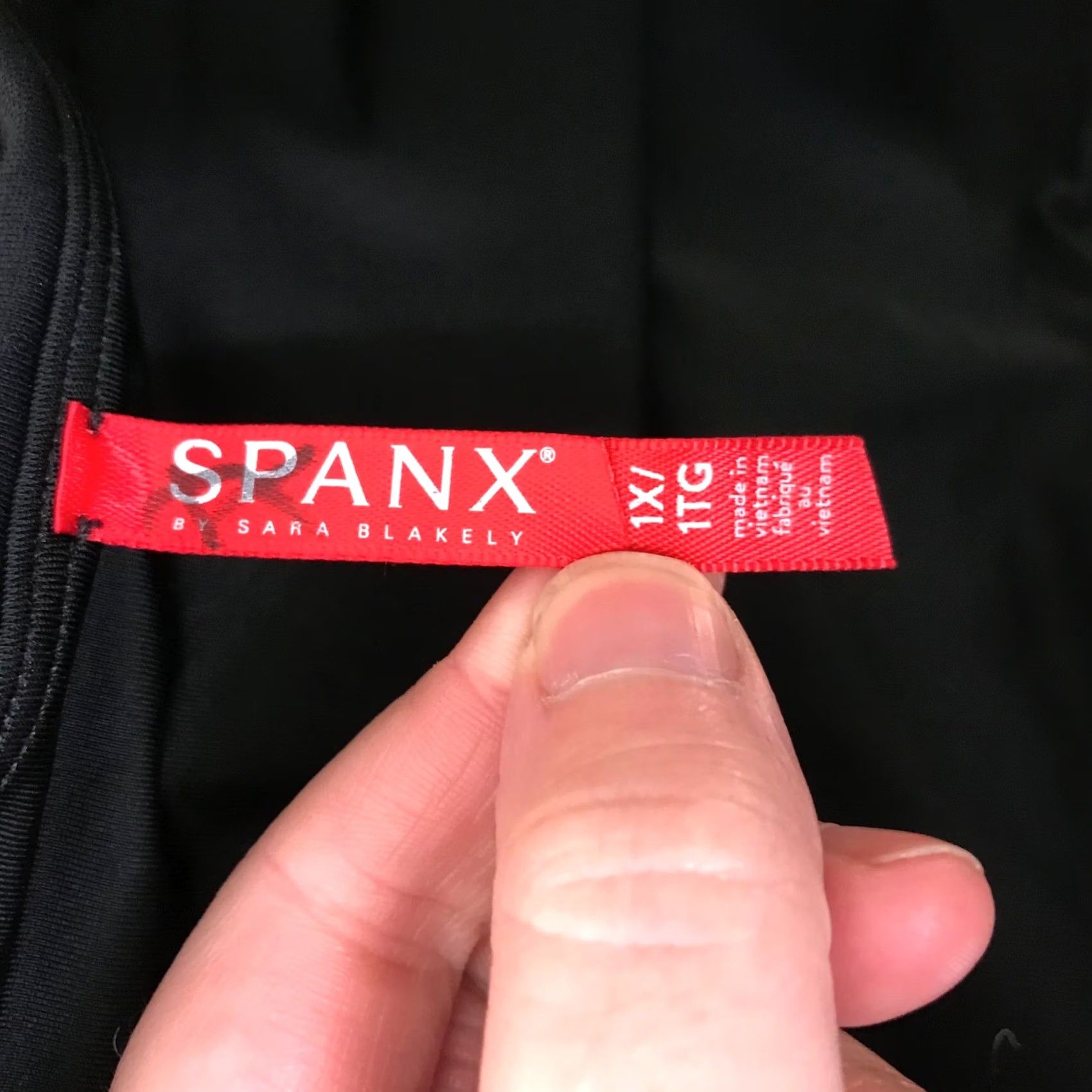 Spanx SPANX by Sara Blakely Pants Leggings Black High Waisted Ponte Knit 1X Womens Size 40" / US 18 - 7 Thumbnail