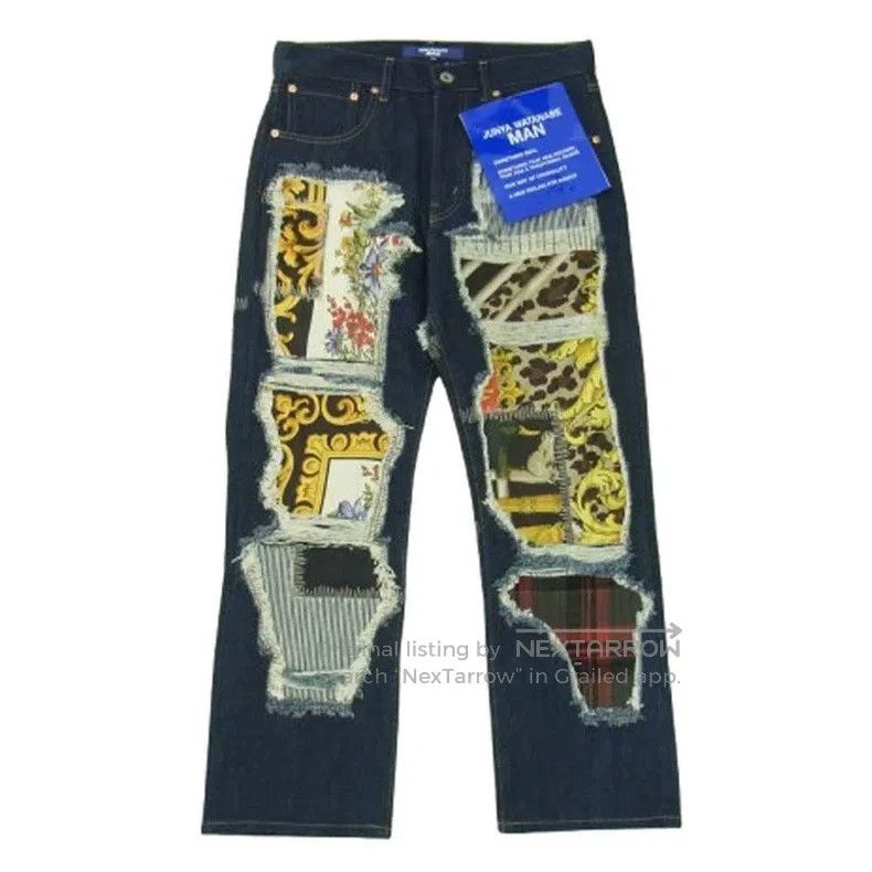 Junya Watanabe Junya Watanabe size M Patchwork Denim Pants Size US 27 - 1 Thumbnail